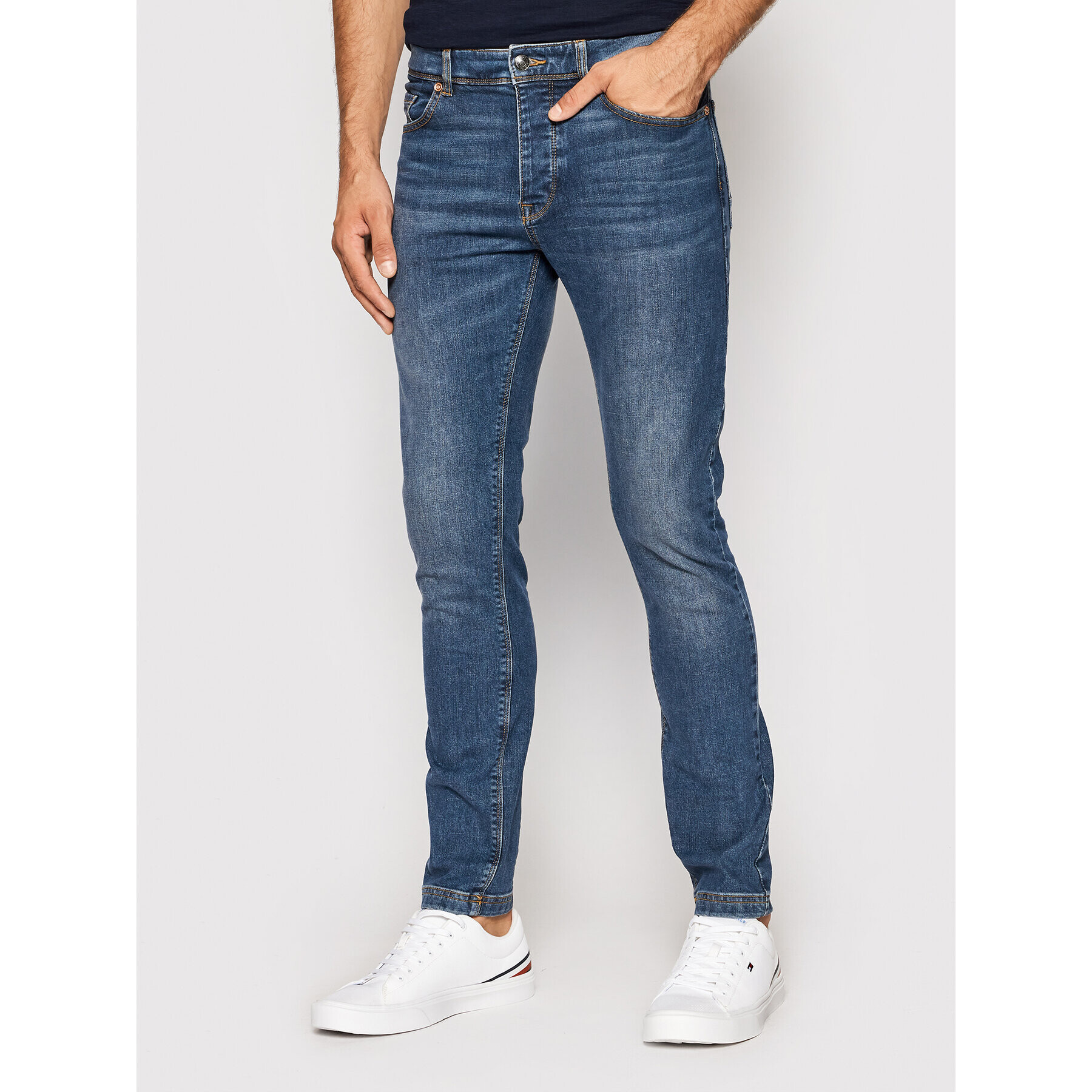 United Colors Of Benetton Farmer 4GZ757B98 Sötétkék Skinny Fit - Pepit.hu