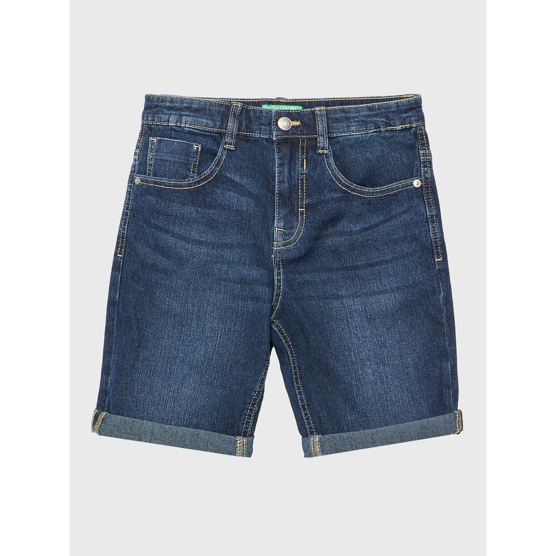 United Colors Of Benetton Farmer rövidnadrág 4XA2C9013 Sötétkék Slim Fit - Pepit.hu