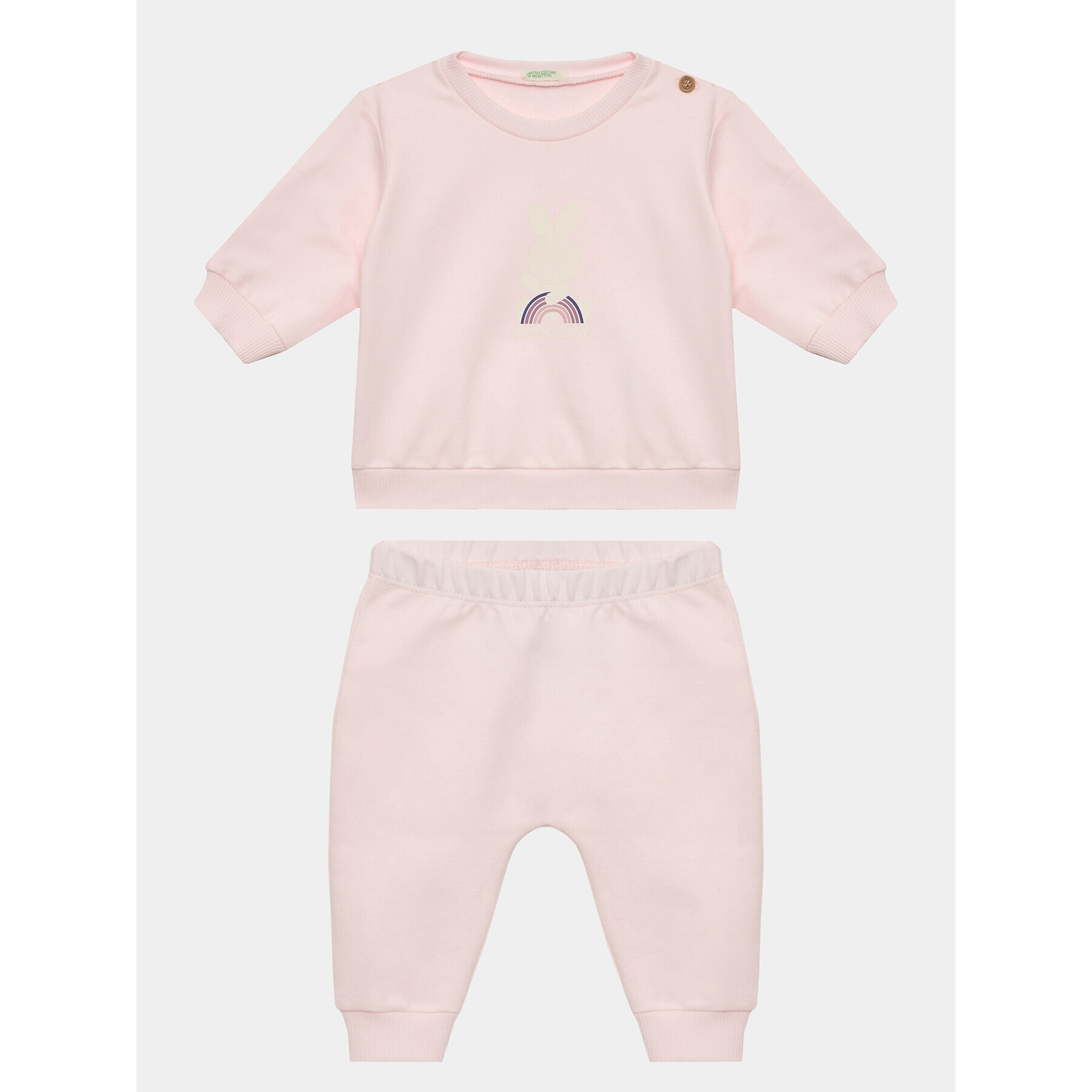 United Colors Of Benetton Melegítő 3MDUA1035 Rózsaszín Regular Fit - Pepit.hu