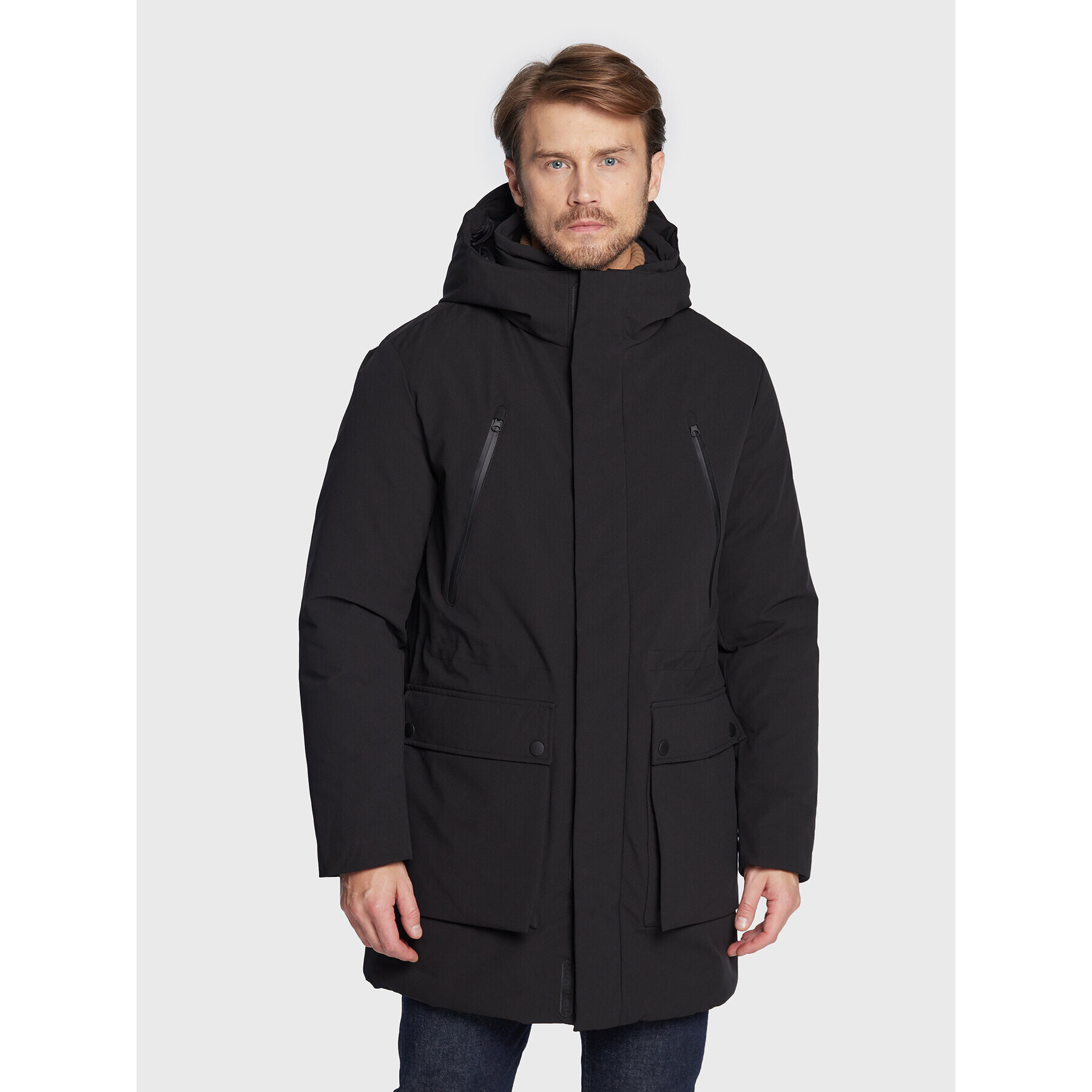 United Colors Of Benetton Parka 275NUN00I Fekete Regular Fit - Pepit.hu