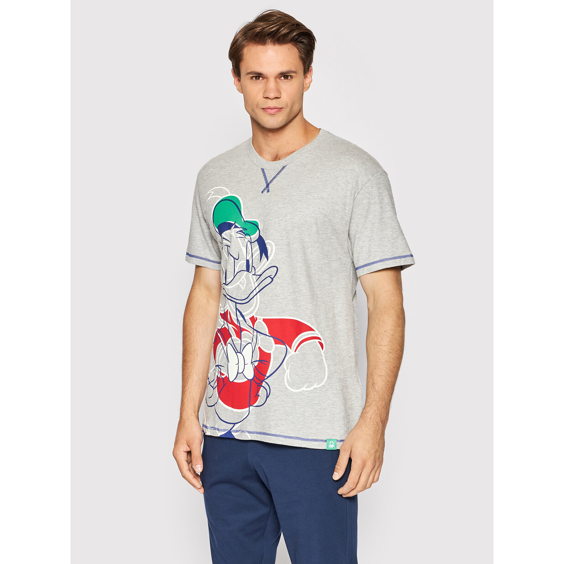 United Colors Of Benetton Pizsama felső DISNEY 3BVX4M009 Szürke Regular Fit - Pepit.hu