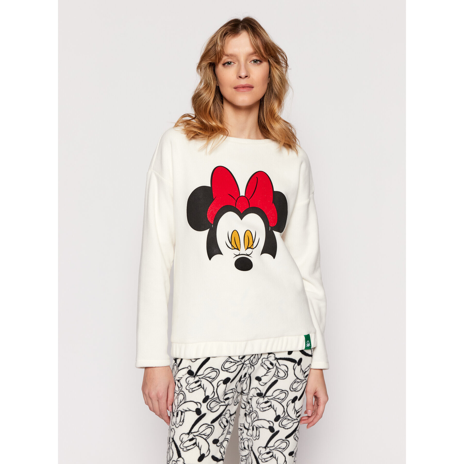 United Colors Of Benetton Pizsama felső DISNEY 3F7B3M004 Bézs Regular Fit - Pepit.hu