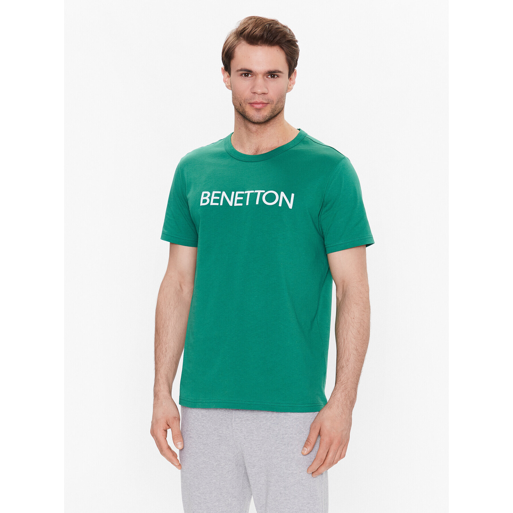 United Colors Of Benetton Póló 3I1XU100A Zöld Regular Fit - Pepit.hu