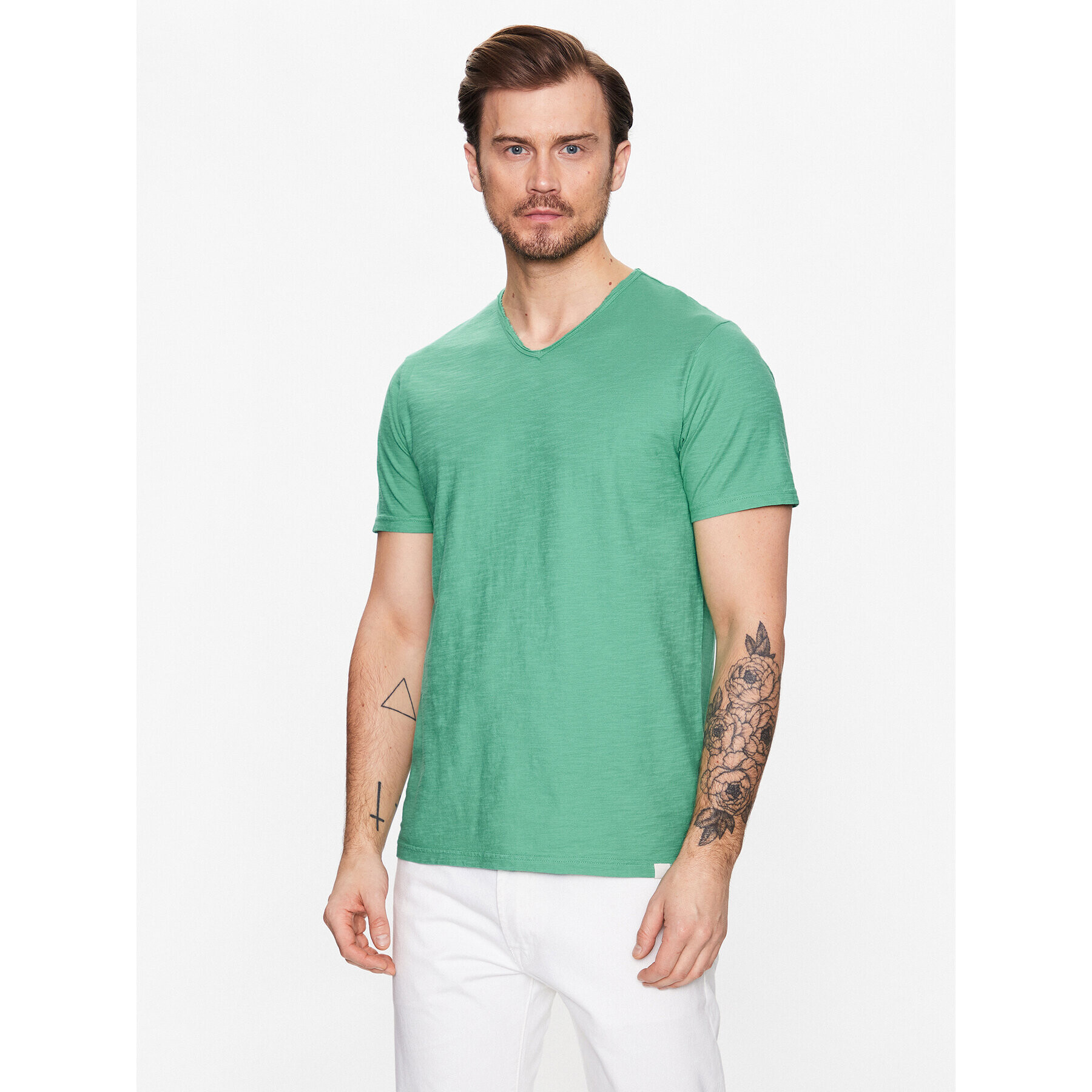 United Colors Of Benetton Póló 3JE1J4264 Zöld Relaxed Fit - Pepit.hu