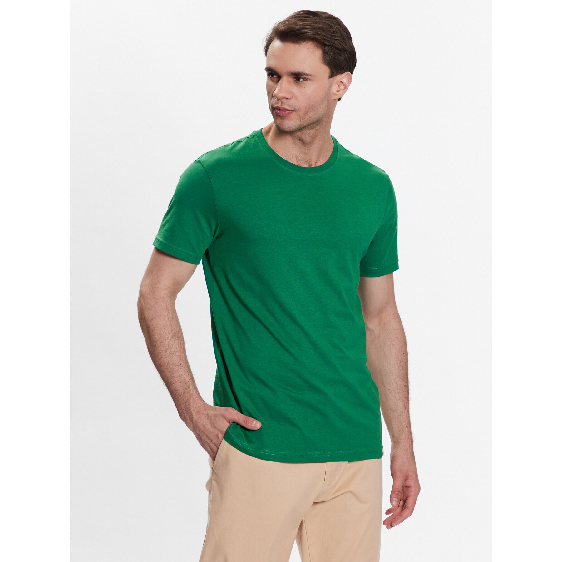 United Colors Of Benetton Póló 3U53J1F15 Zöld Regular Fit - Pepit.hu