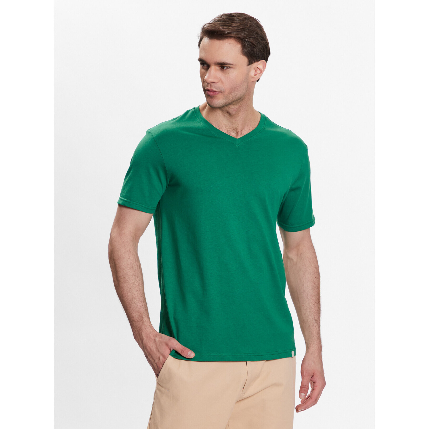 United Colors Of Benetton Póló 3U53J4231 Zöld Regular Fit - Pepit.hu