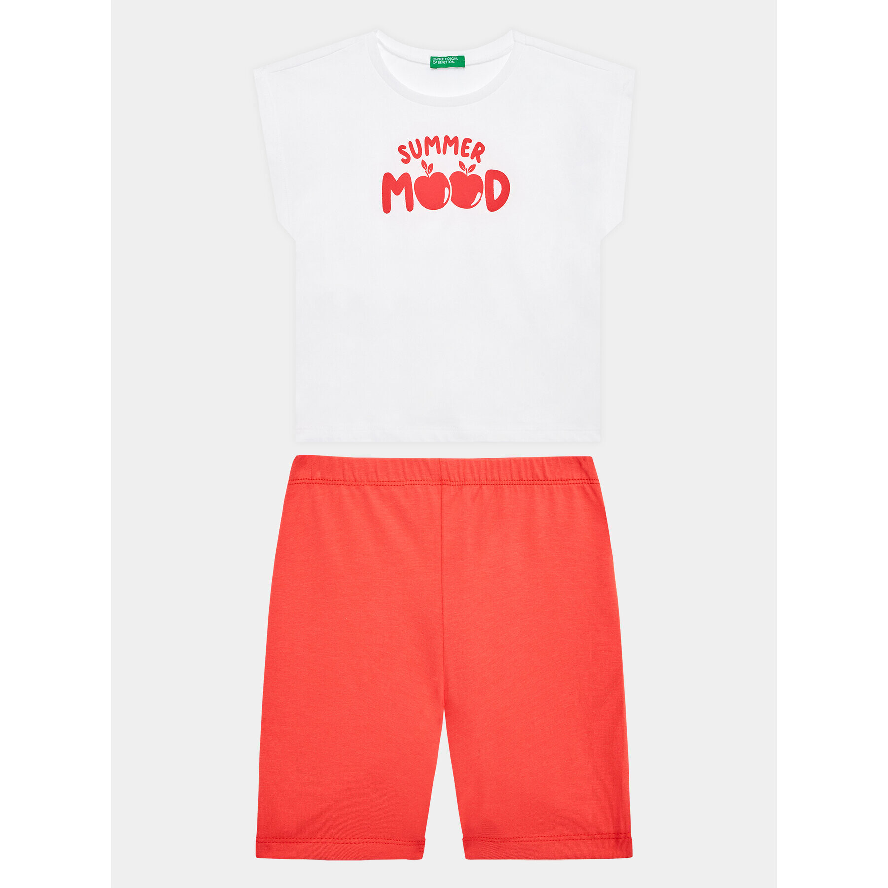 United Colors Of Benetton Póló és rövidnadrág 3096GK008 Fehér Regular Fit - Pepit.hu