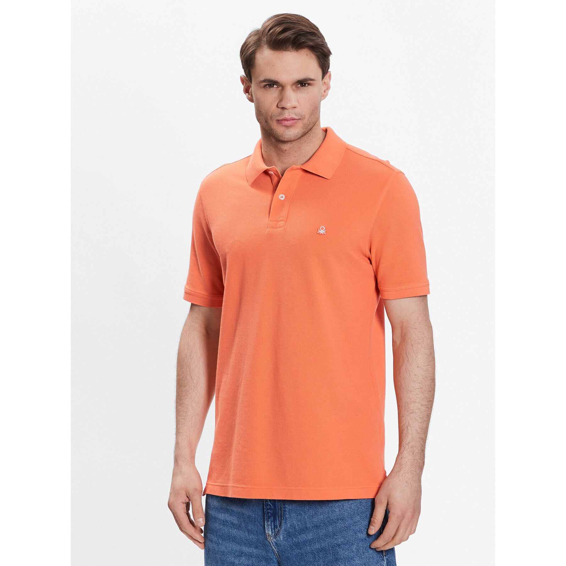 United Colors Of Benetton Pólóing 3089J3179 Narancssárga Regular Fit - Pepit.hu