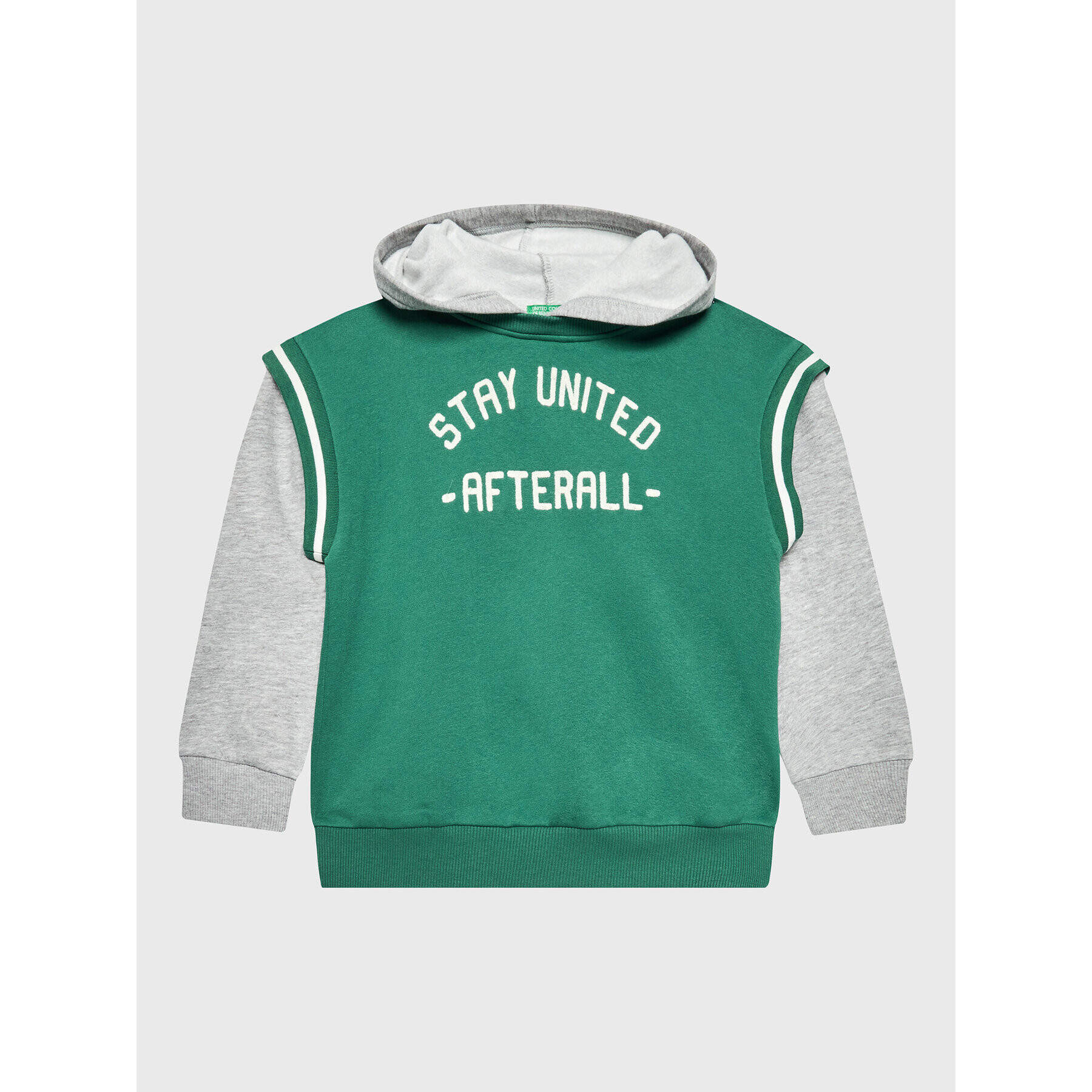 United Colors Of Benetton Pulóver 30UNC201L Zöld Regular Fit - Pepit.hu