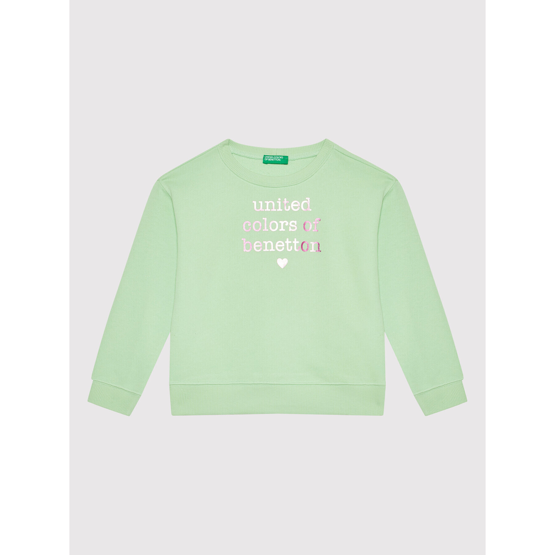 United Colors Of Benetton Pulóver 3J68C101O Zöld Regular Fit - Pepit.hu