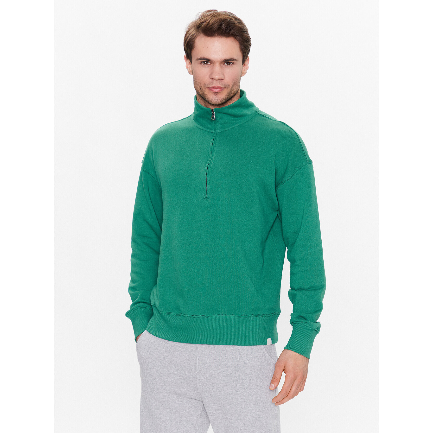 United Colors Of Benetton Pulóver 3J68U104A Zöld Regular Fit - Pepit.hu