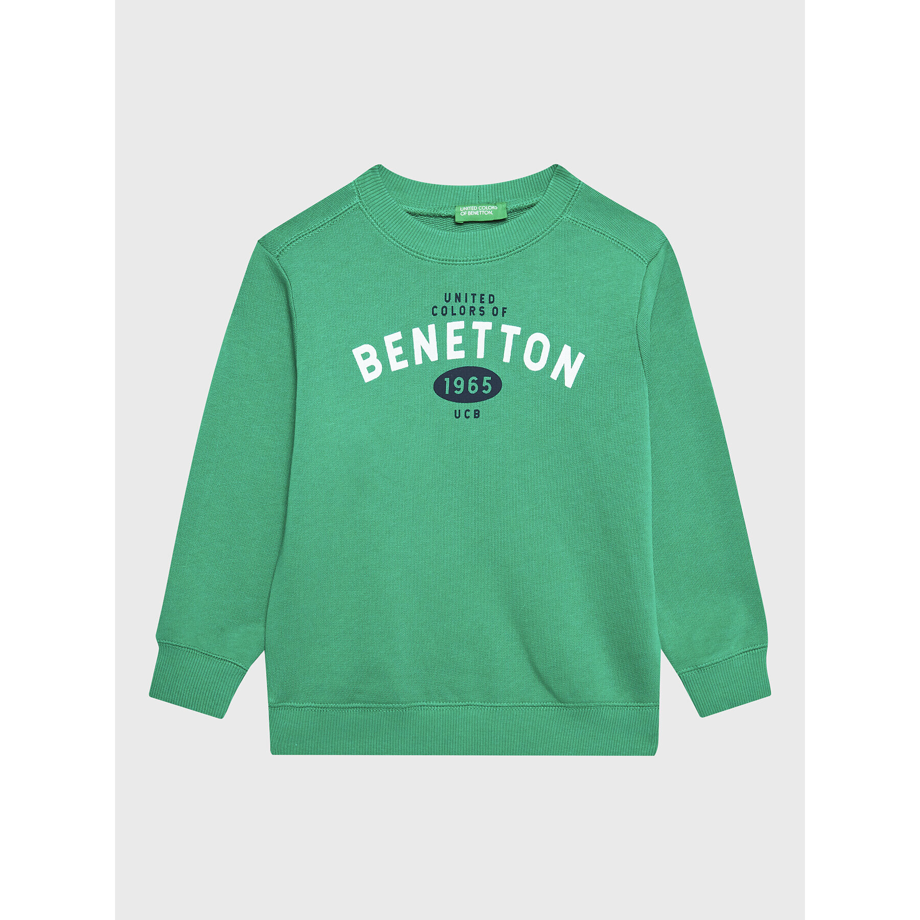 United Colors Of Benetton Pulóver 3J70G107H Zöld Regular Fit - Pepit.hu