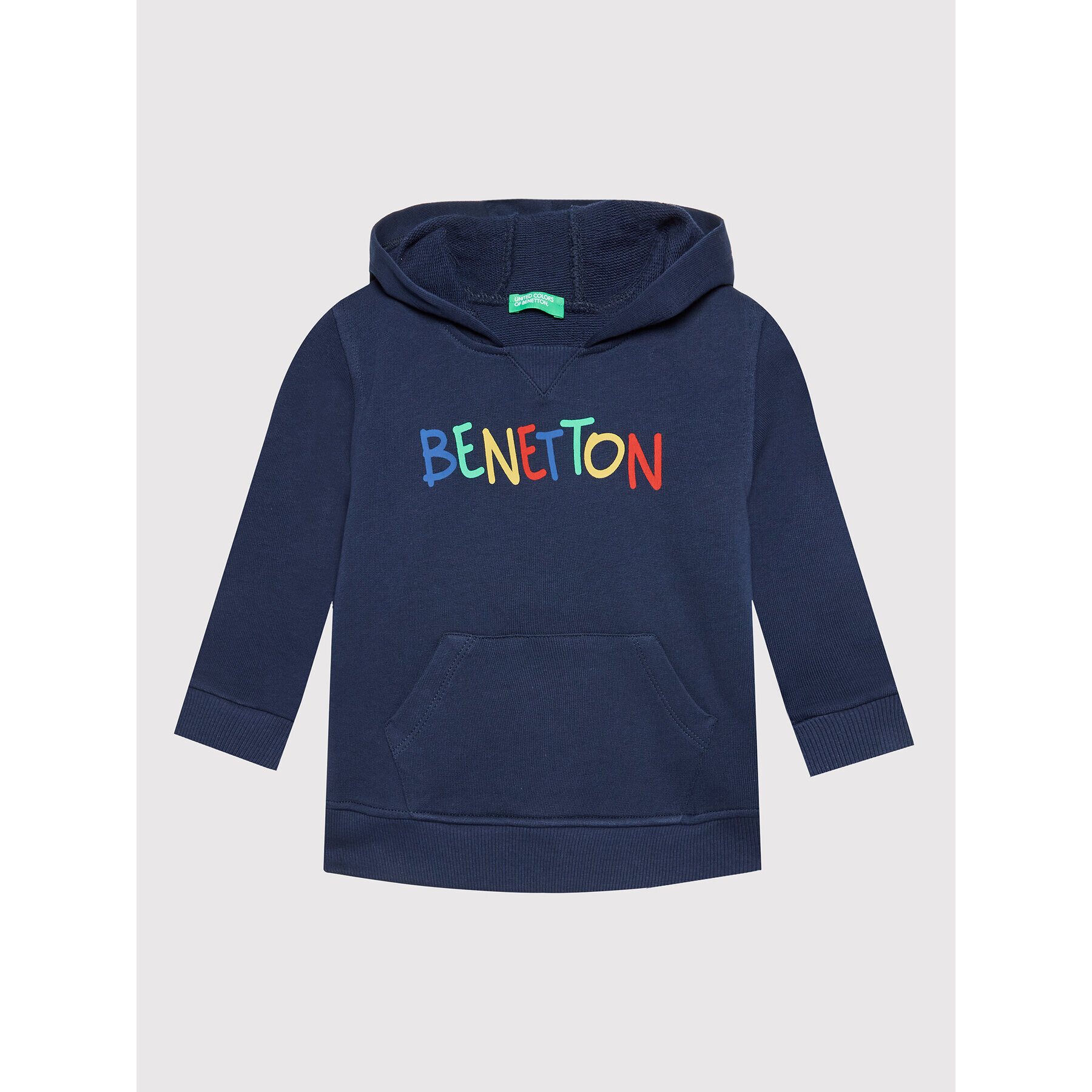 United Colors Of Benetton Pulóver 3J70G500R Sötétkék Regular Fit - Pepit.hu