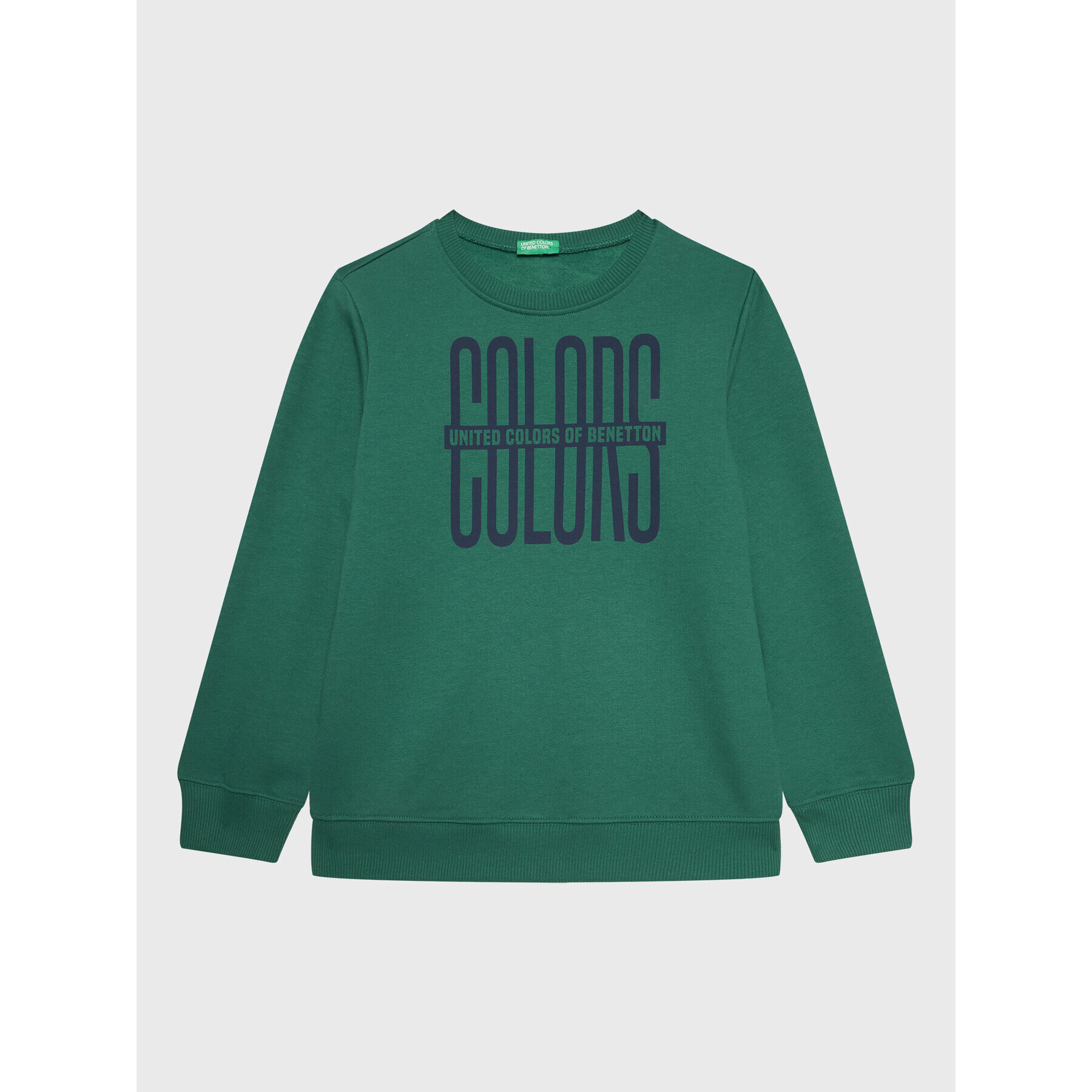 United Colors Of Benetton Pulóver 3JLXC107Q Zöld Regular Fit - Pepit.hu