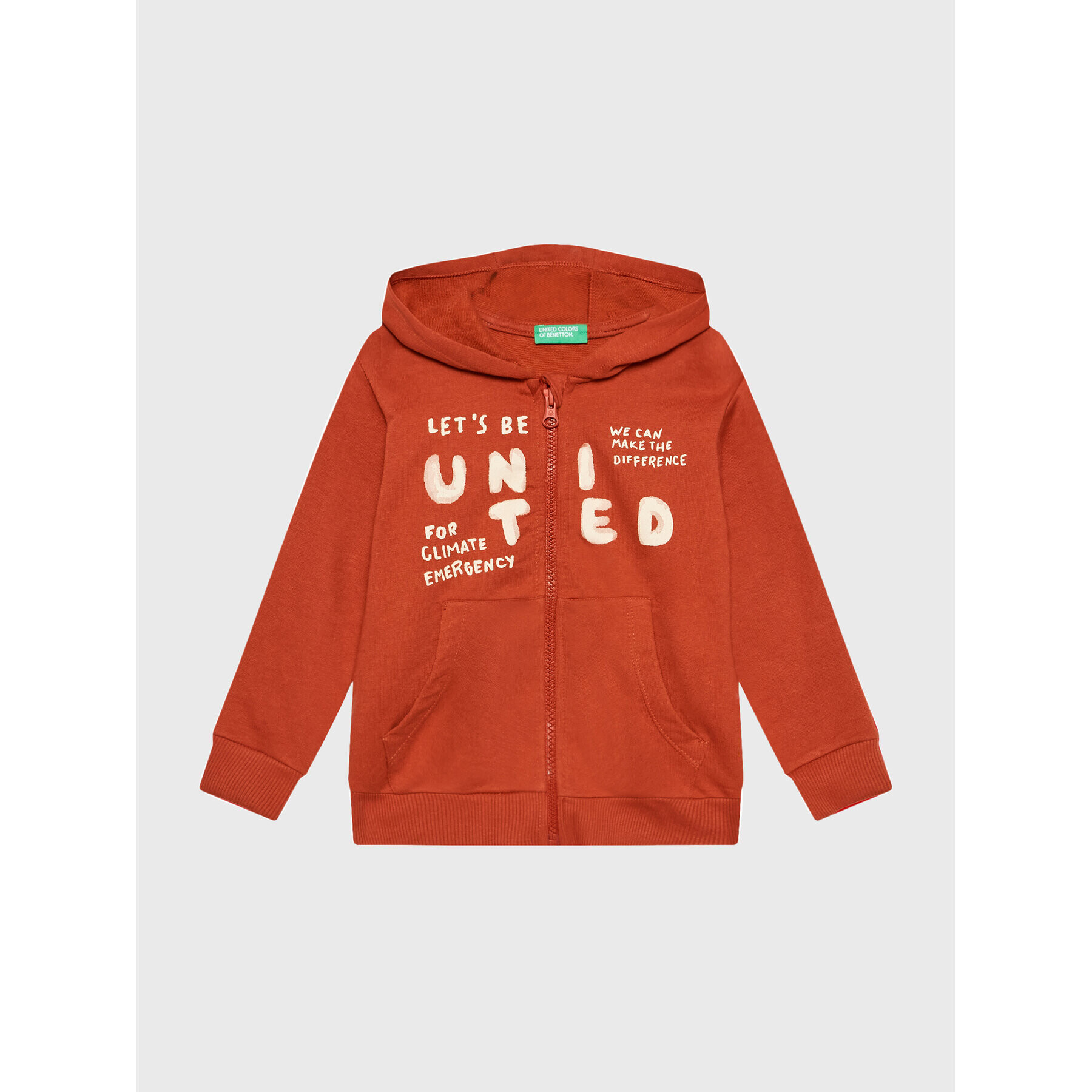 United Colors Of Benetton Pulóver 3JLXG501E Piros Regular Fit - Pepit.hu