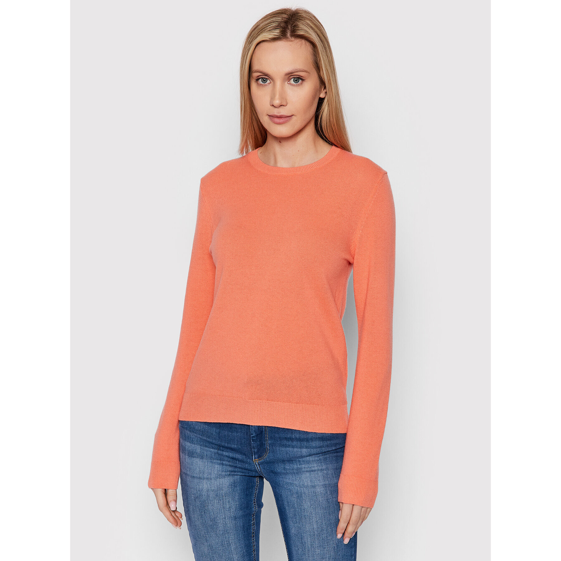 United Colors Of Benetton Sweater 1002D1K01 Narancssárga Regular Fit - Pepit.hu