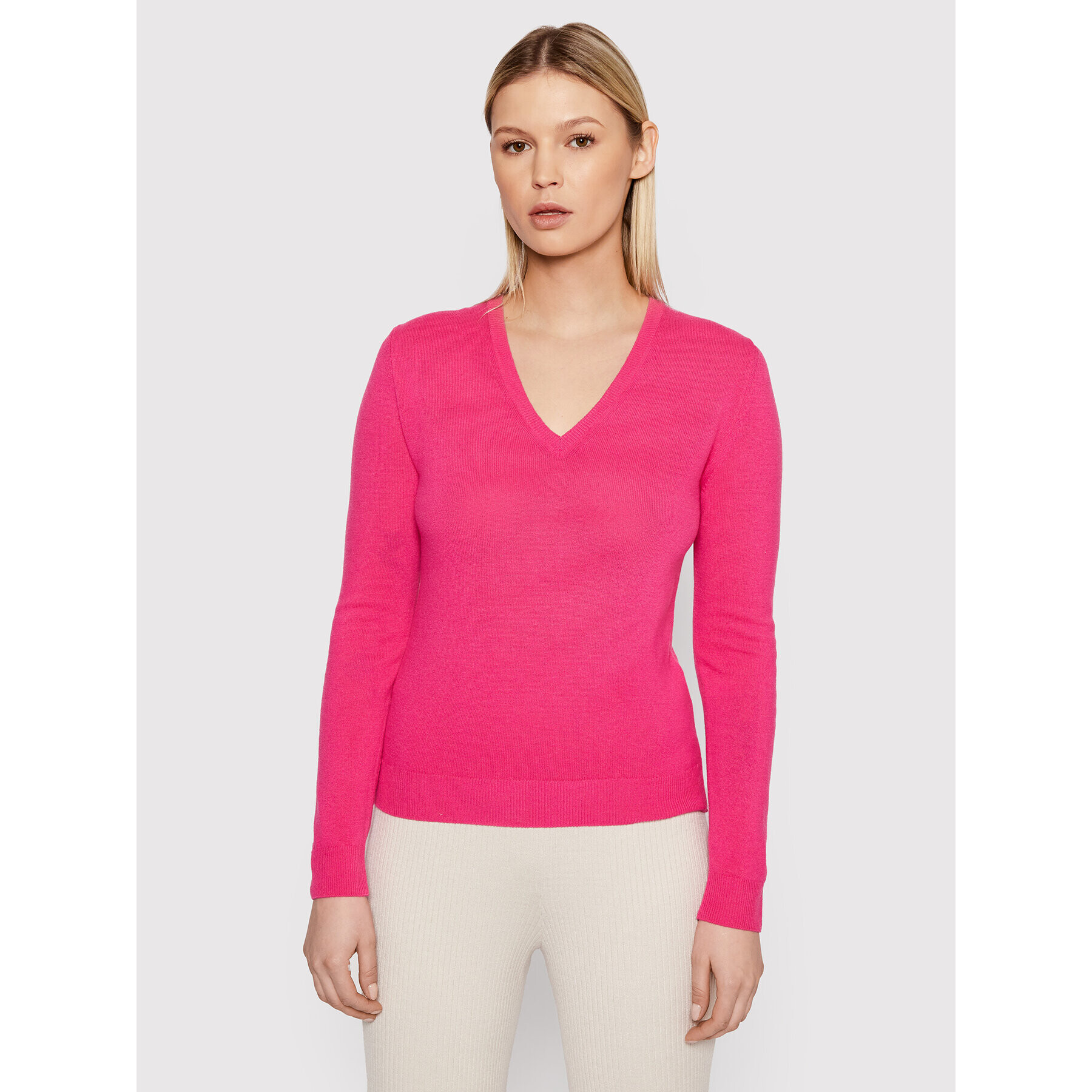 United Colors Of Benetton Sweater 1002D4488 Rózsaszín Regular Fit - Pepit.hu