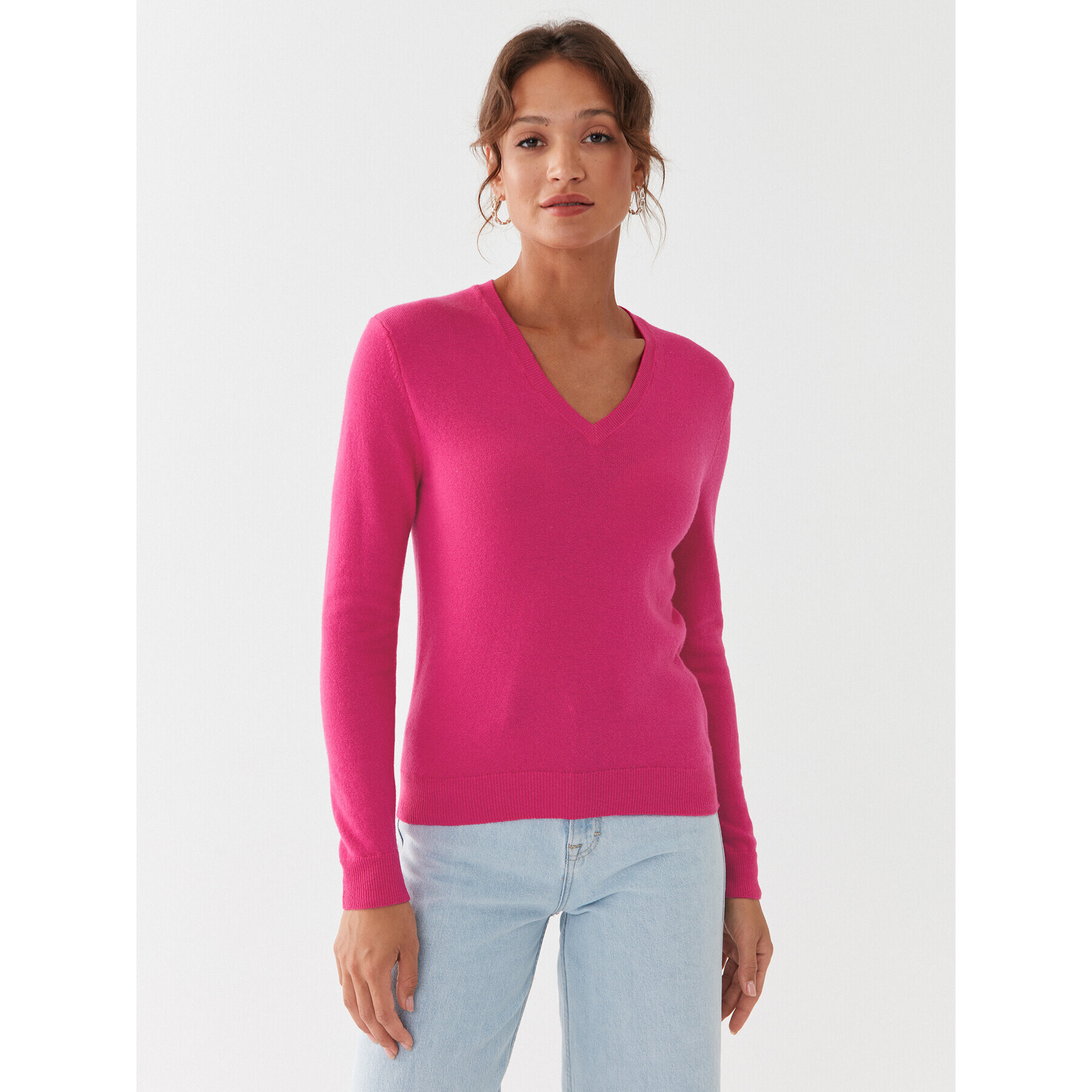 United Colors Of Benetton Sweater 1002D4488 Rózsaszín Regular Fit - Pepit.hu