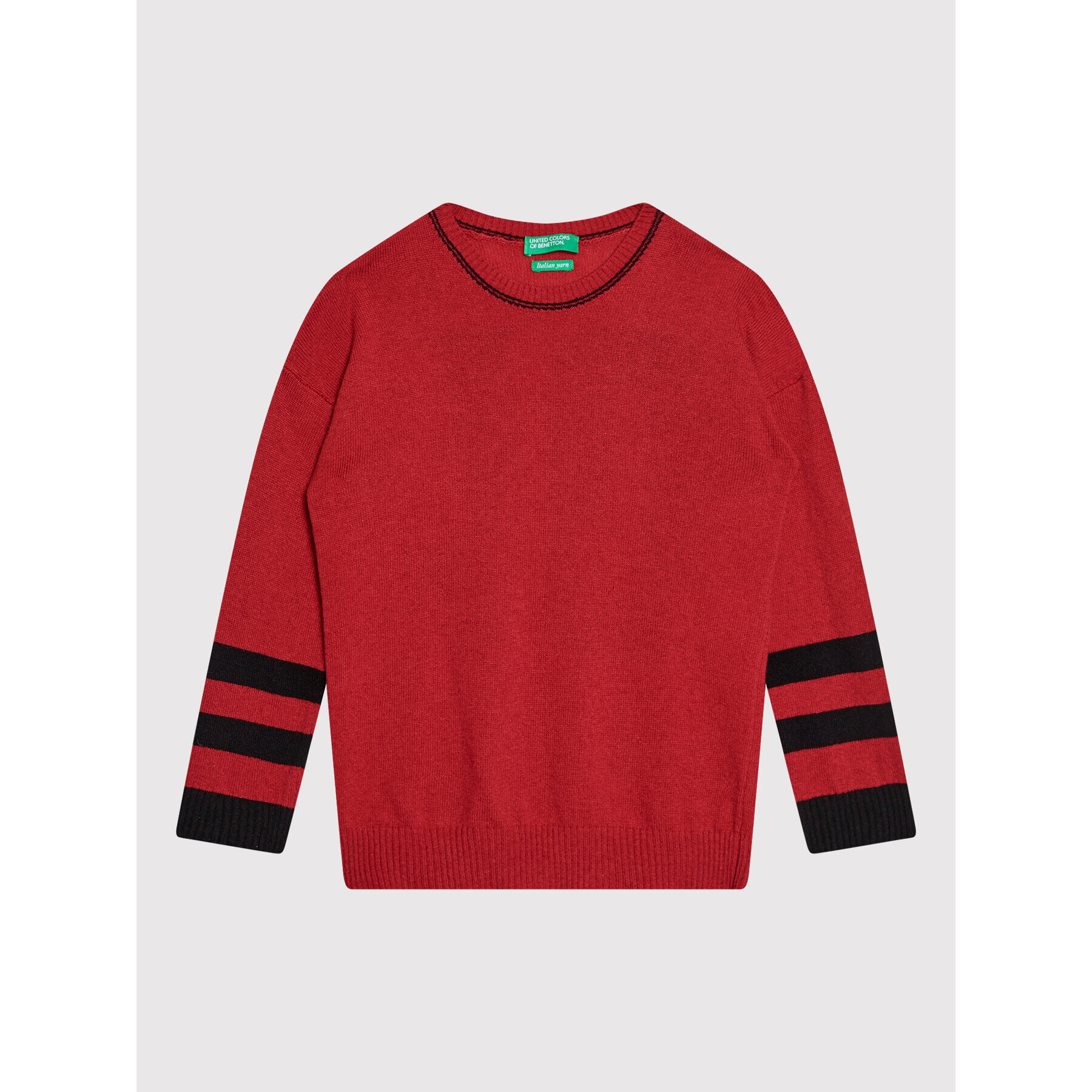 United Colors Of Benetton Sweater 1032Q1128 Piros Regular Fit - Pepit.hu