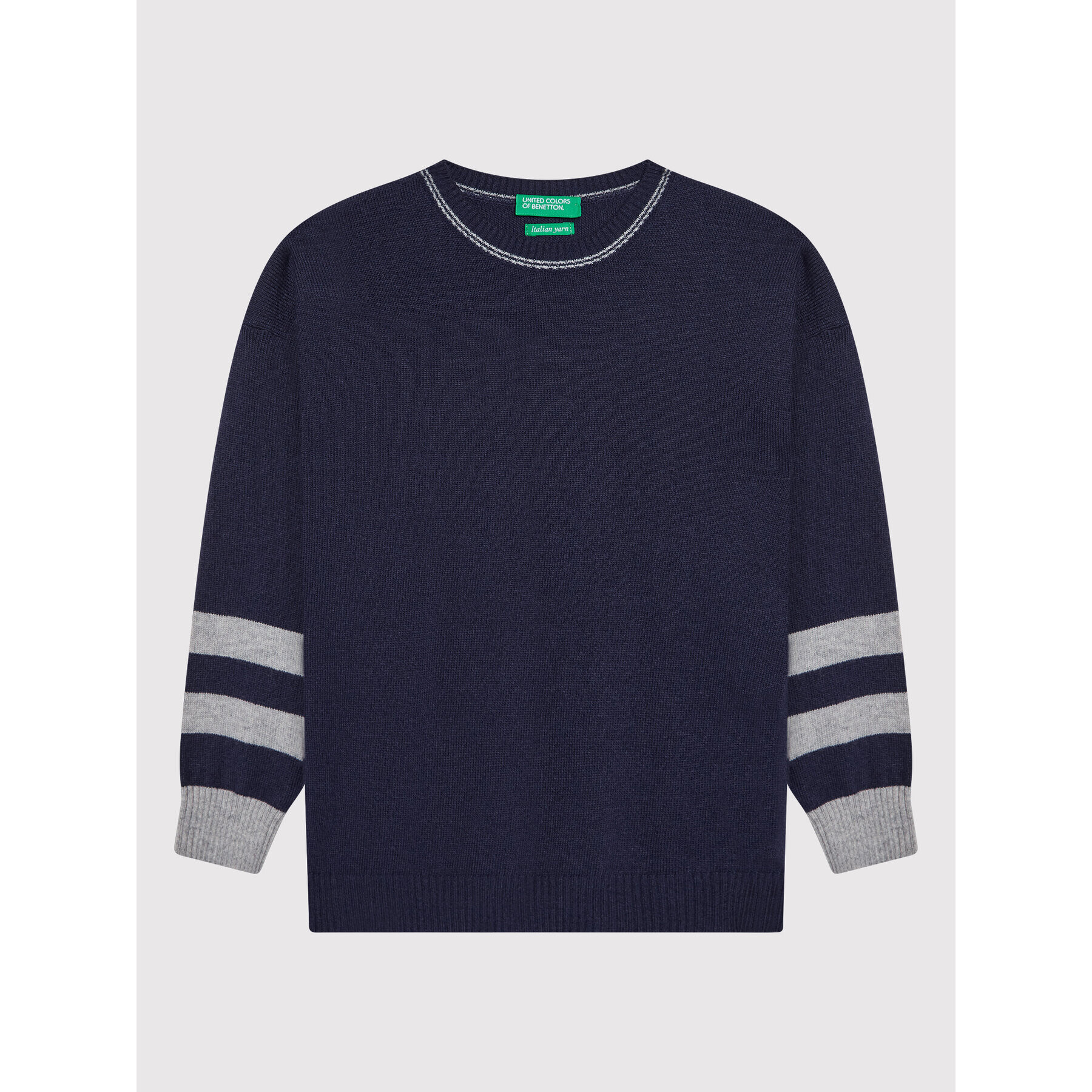 United Colors Of Benetton Sweater 1032Q1128 Sötétkék Regular Fit - Pepit.hu