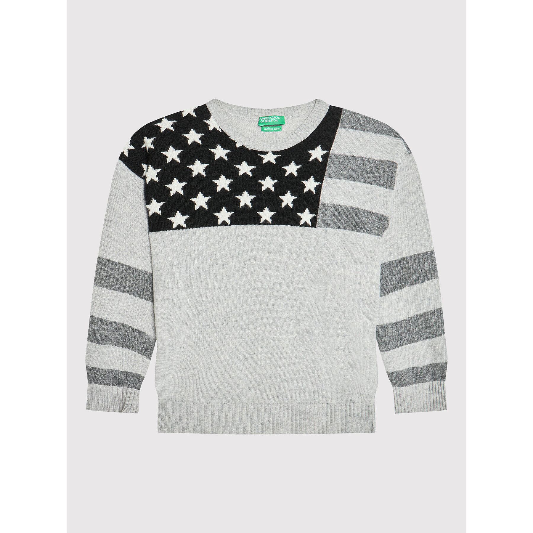 United Colors Of Benetton Sweater 1032Q1128 Szürke Regular Fit - Pepit.hu