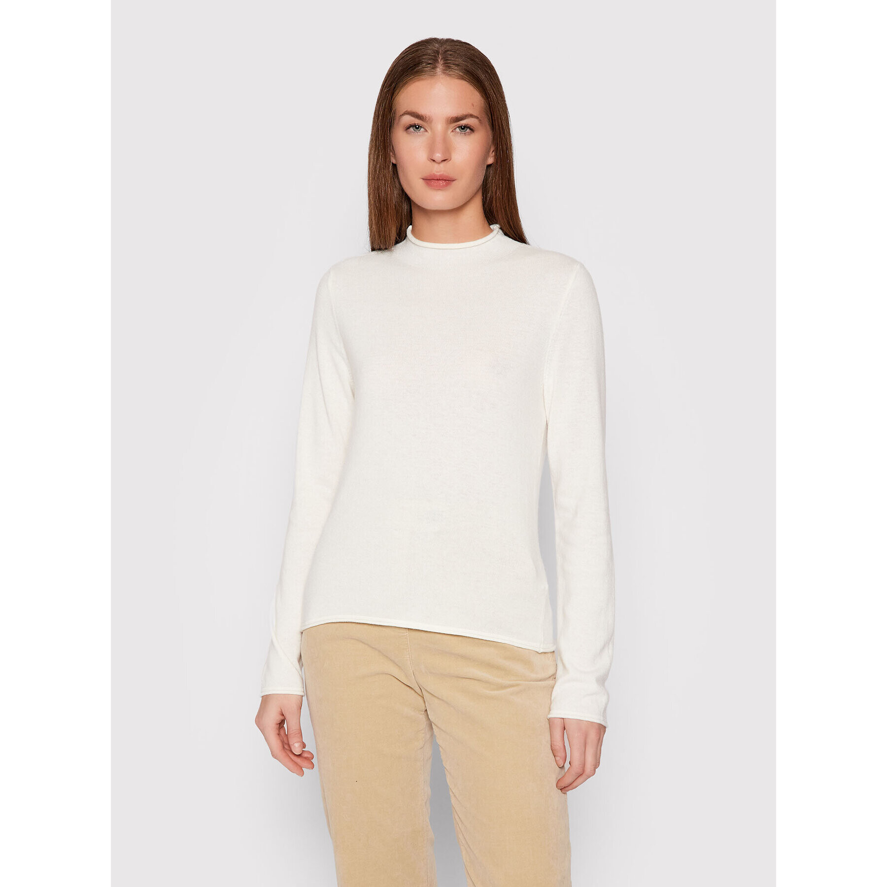 United Colors Of Benetton Sweater 1035D2509 Fehér Regular Fit - Pepit.hu