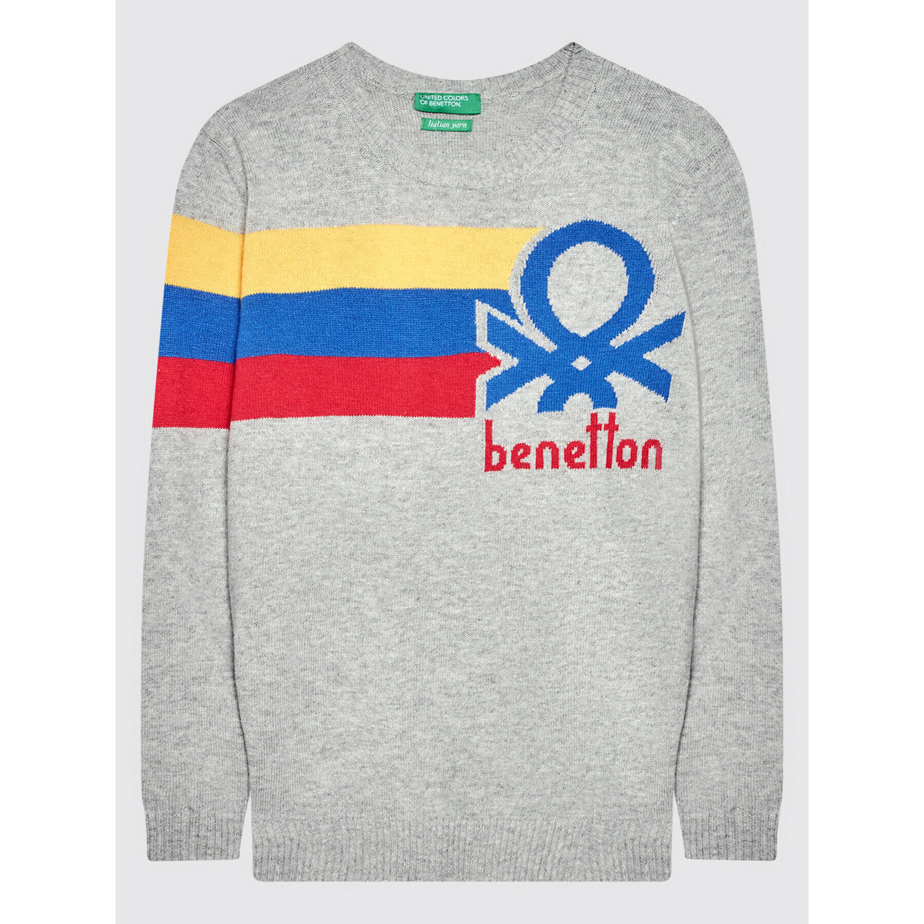 United Colors Of Benetton Sweater 1036Q1054 Szürke Regular Fit - Pepit.hu