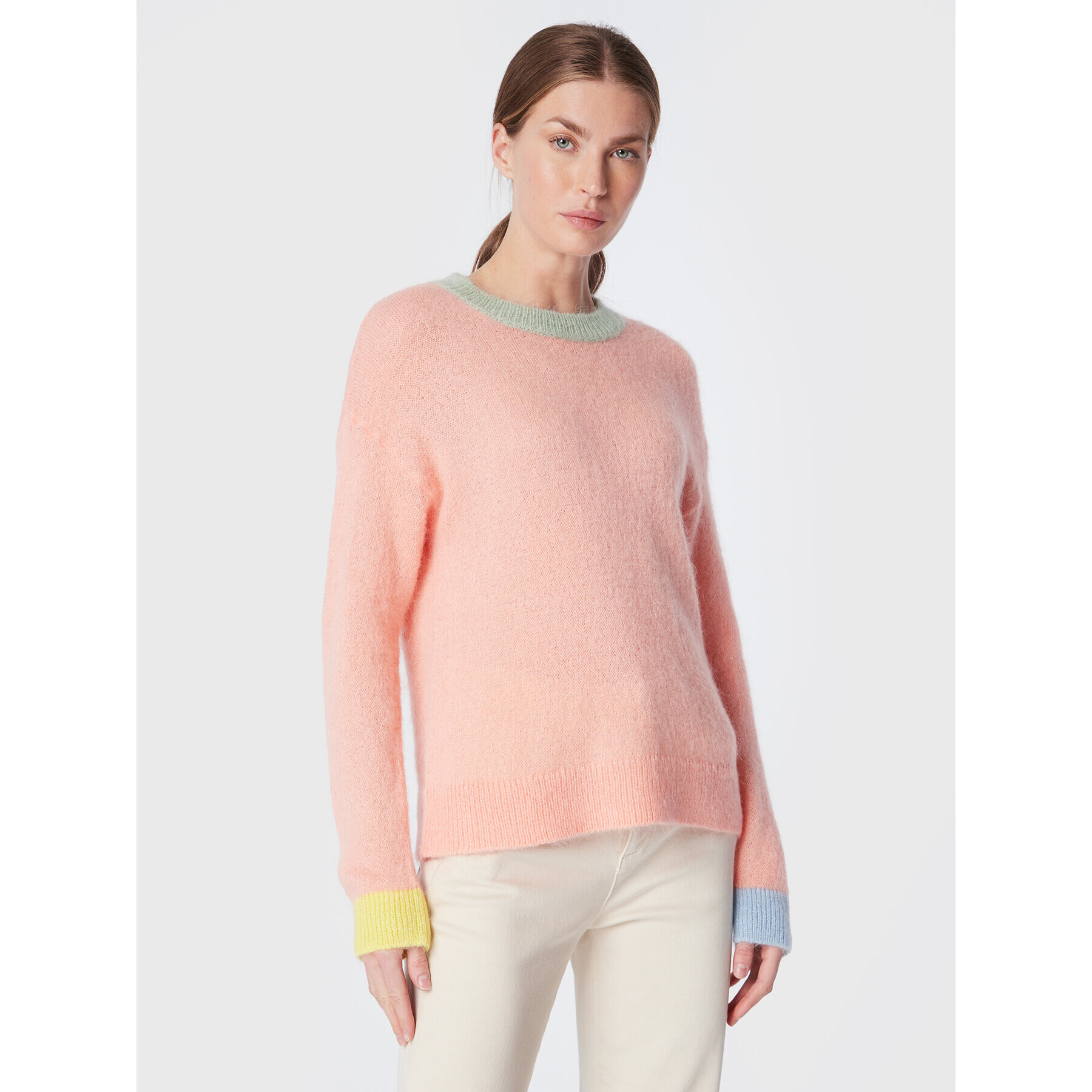 United Colors Of Benetton Sweater 1042E102Z Narancssárga Regular Fit - Pepit.hu