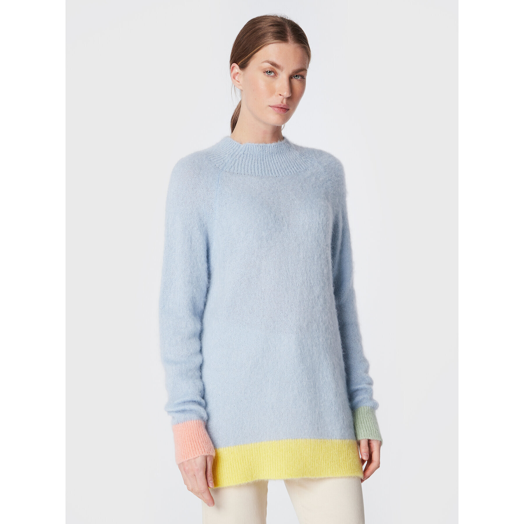 United Colors Of Benetton Sweater 1042E200X Kék Regular Fit - Pepit.hu