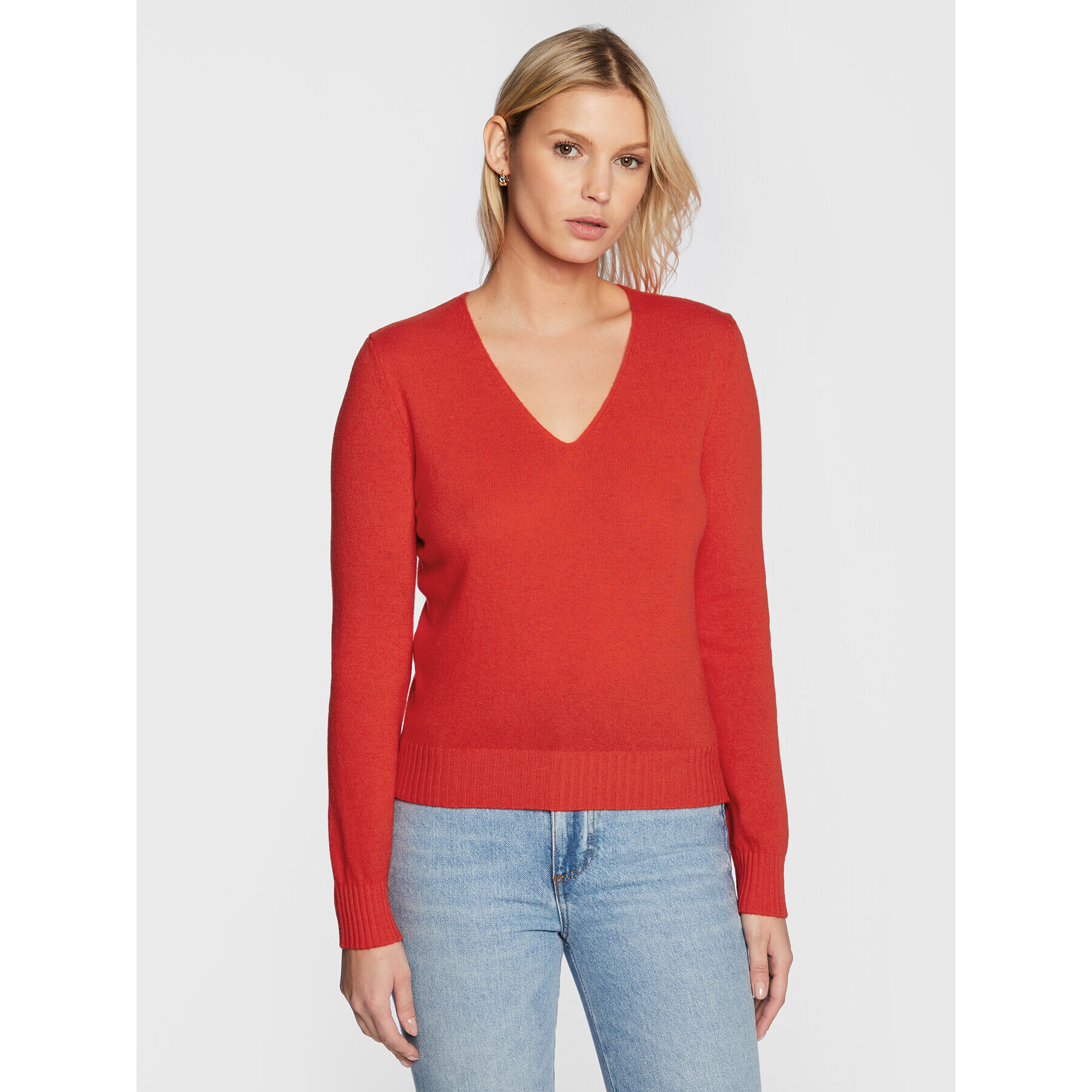 United Colors Of Benetton Sweater 1067D400E Narancssárga Regular Fit - Pepit.hu