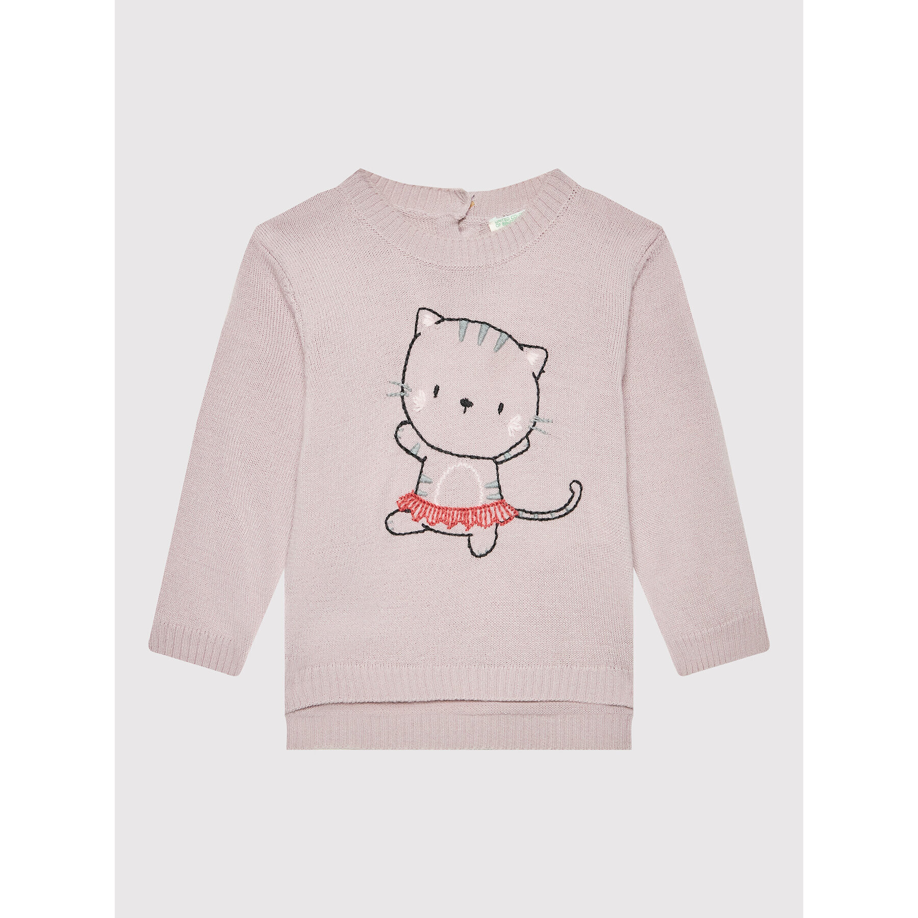 United Colors Of Benetton Sweater 1070A1008 Lila Regular Fit - Pepit.hu