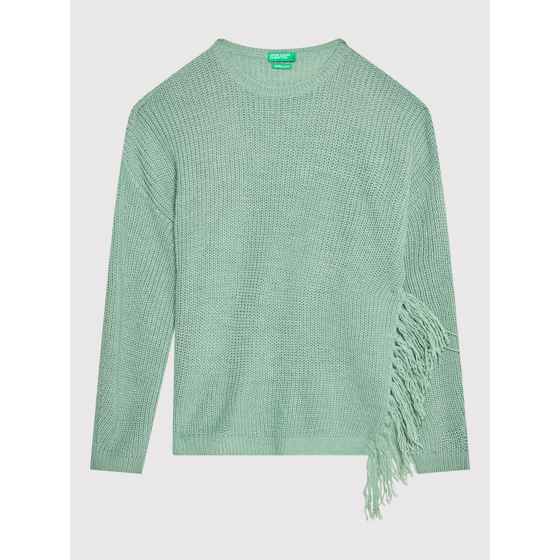 United Colors Of Benetton Sweater 1076C1125 Zöld Regular Fit - Pepit.hu