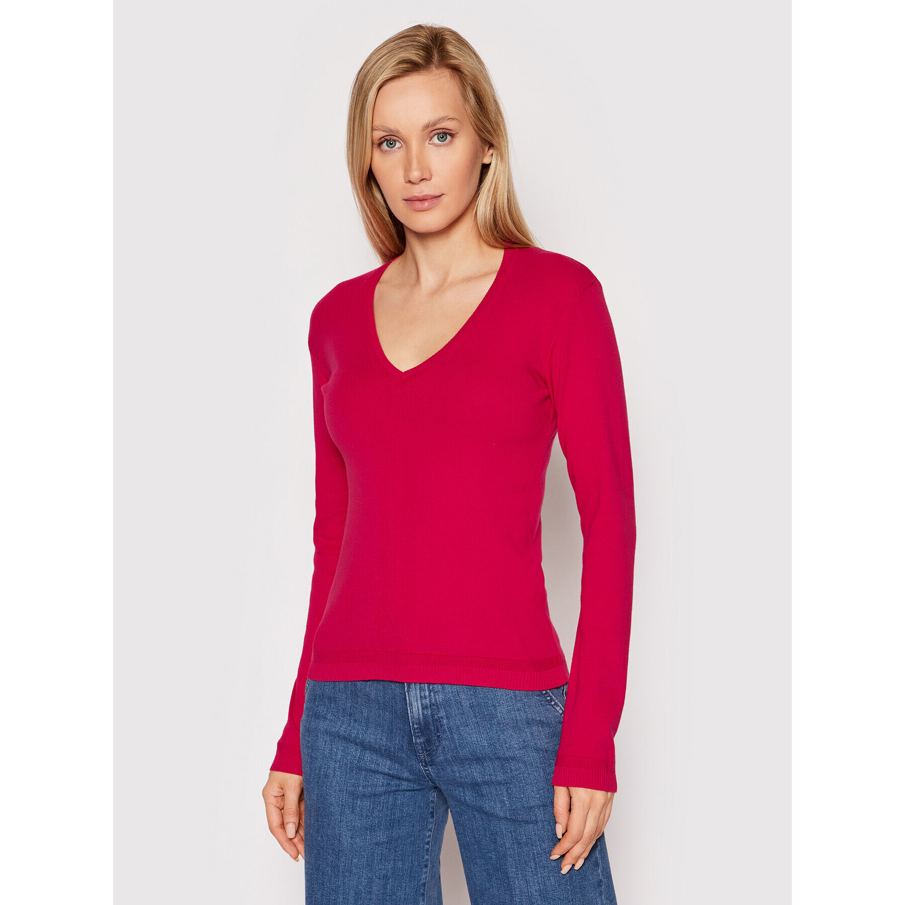 United Colors Of Benetton Sweater 1091D4625 Rózsaszín Regular Fit - Pepit.hu