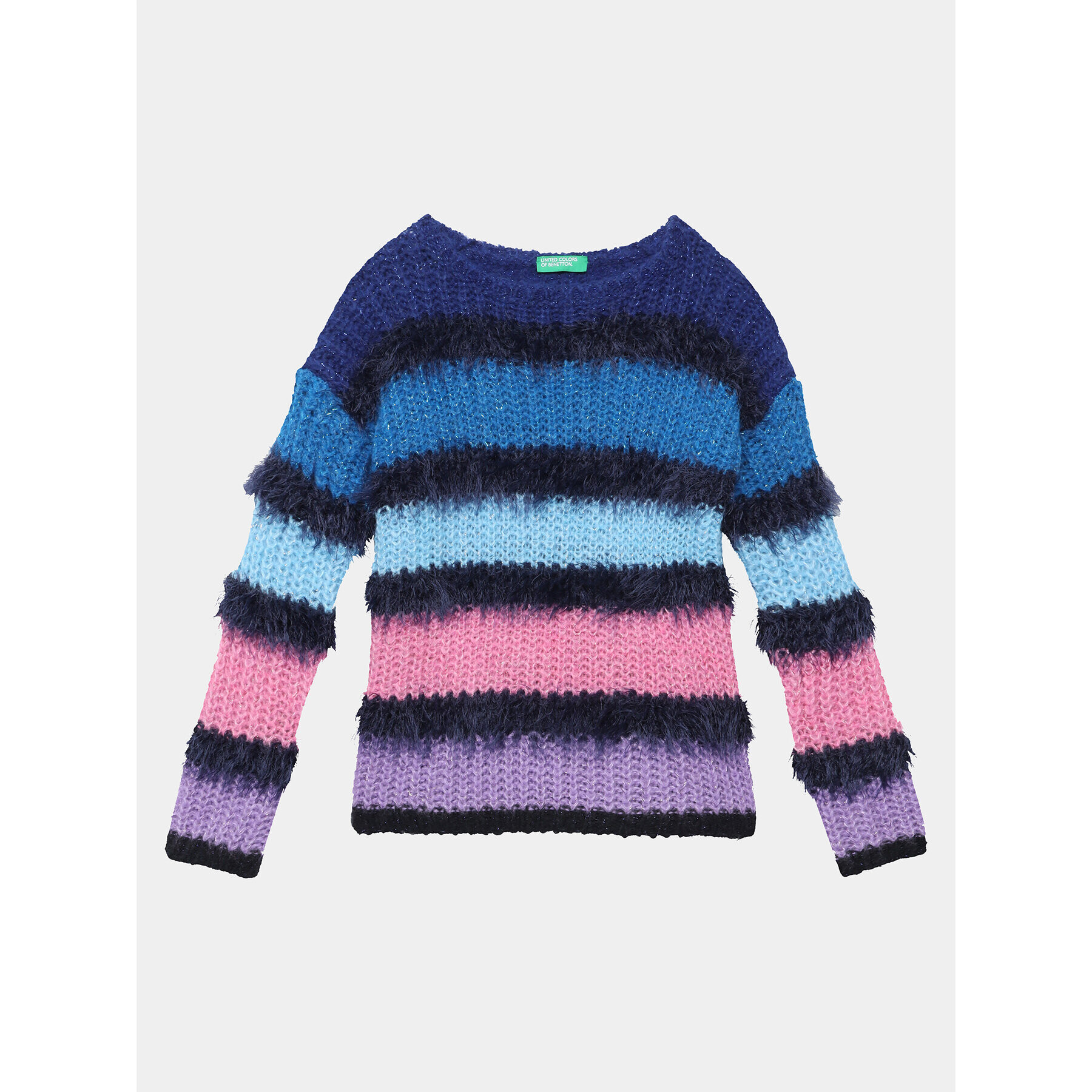 United Colors Of Benetton Sweater 116QQ103W Színes Relaxed Fit - Pepit.hu