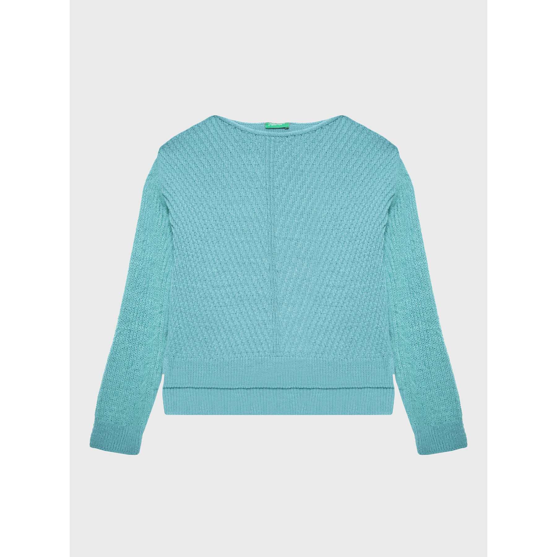 United Colors Of Benetton Sweater 1176C102G Kék Regular Fit - Pepit.hu