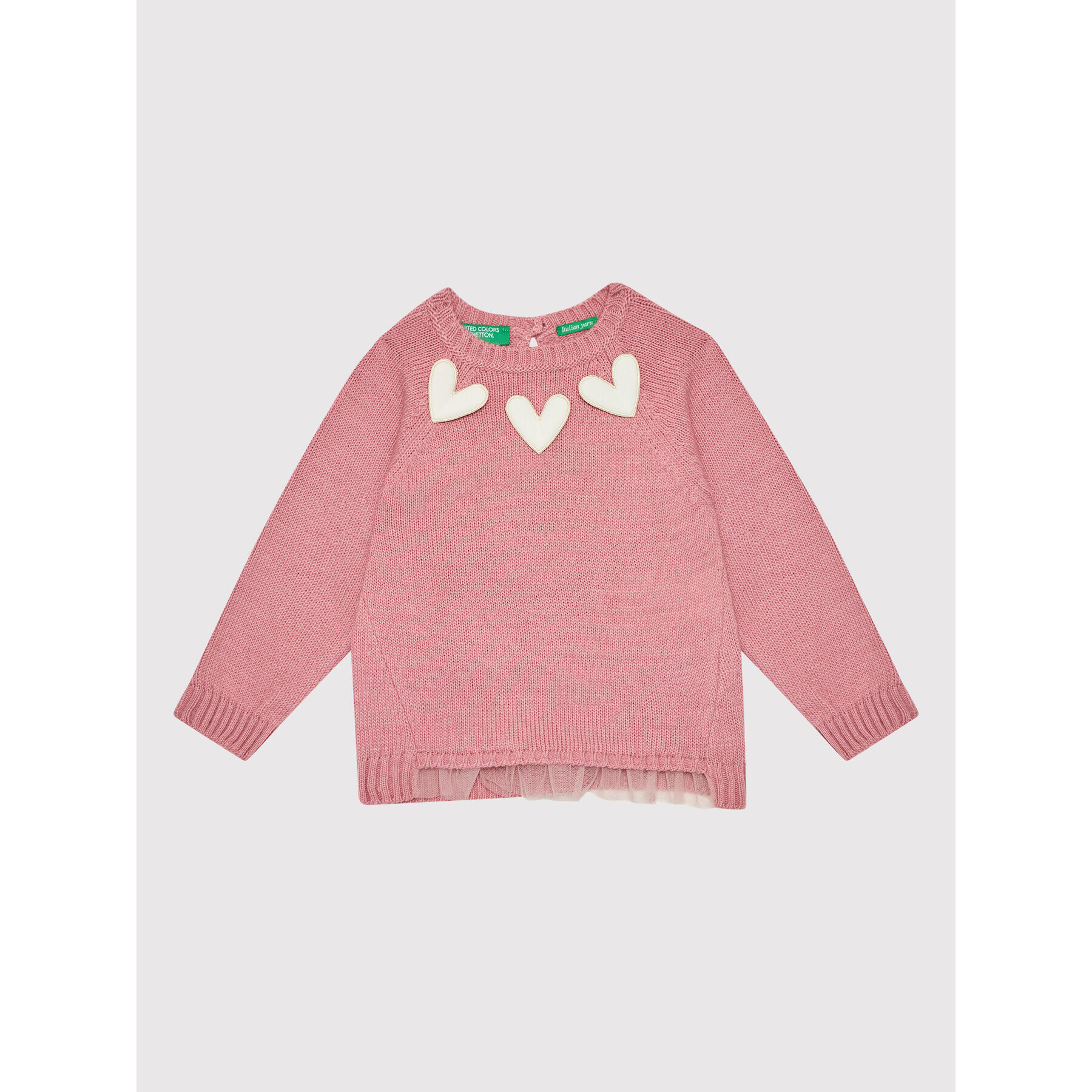 United Colors Of Benetton Sweater 1176C1121 Rózsaszín Regular Fit - Pepit.hu