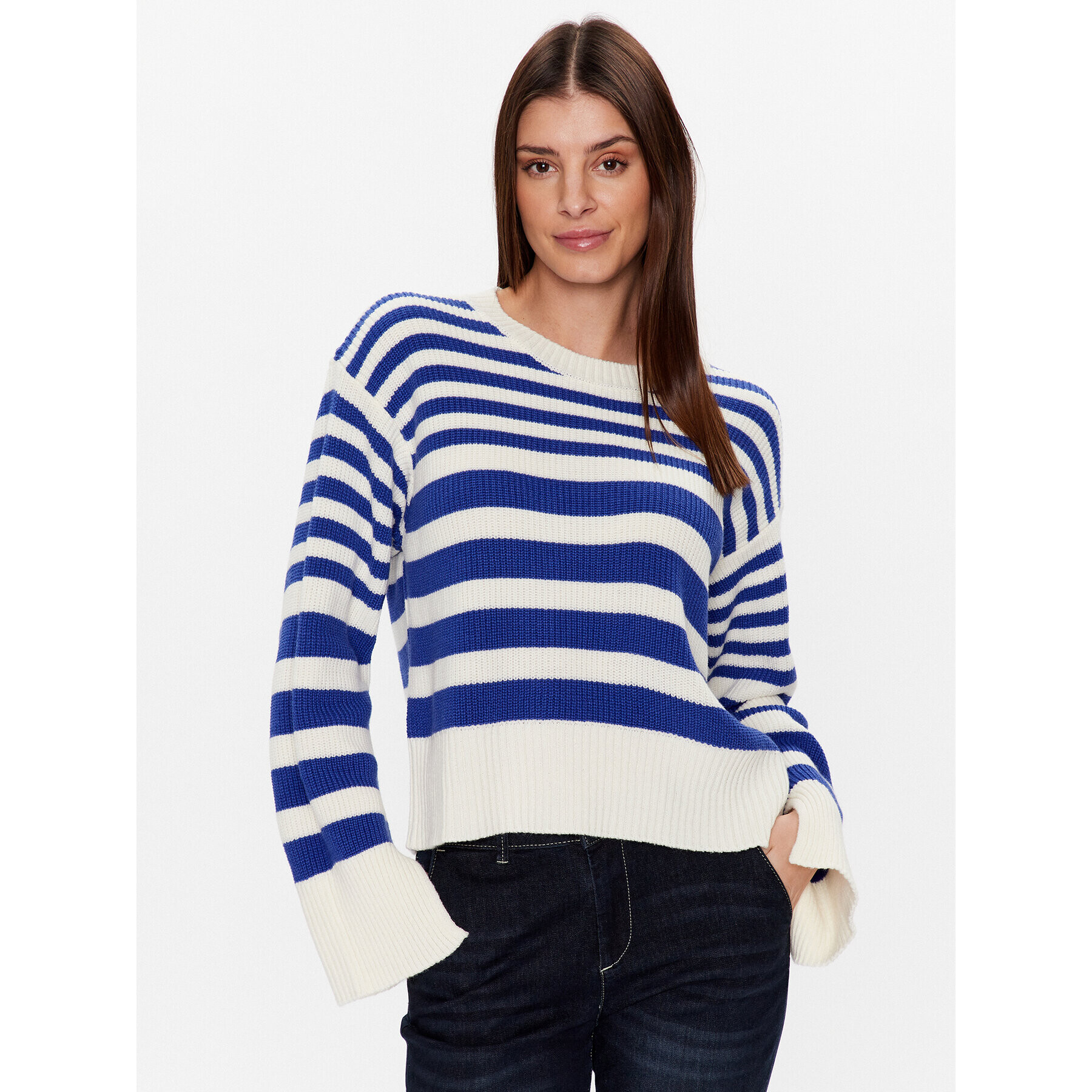 United Colors Of Benetton Sweater 122NE104P Kék Boxy Fit - Pepit.hu