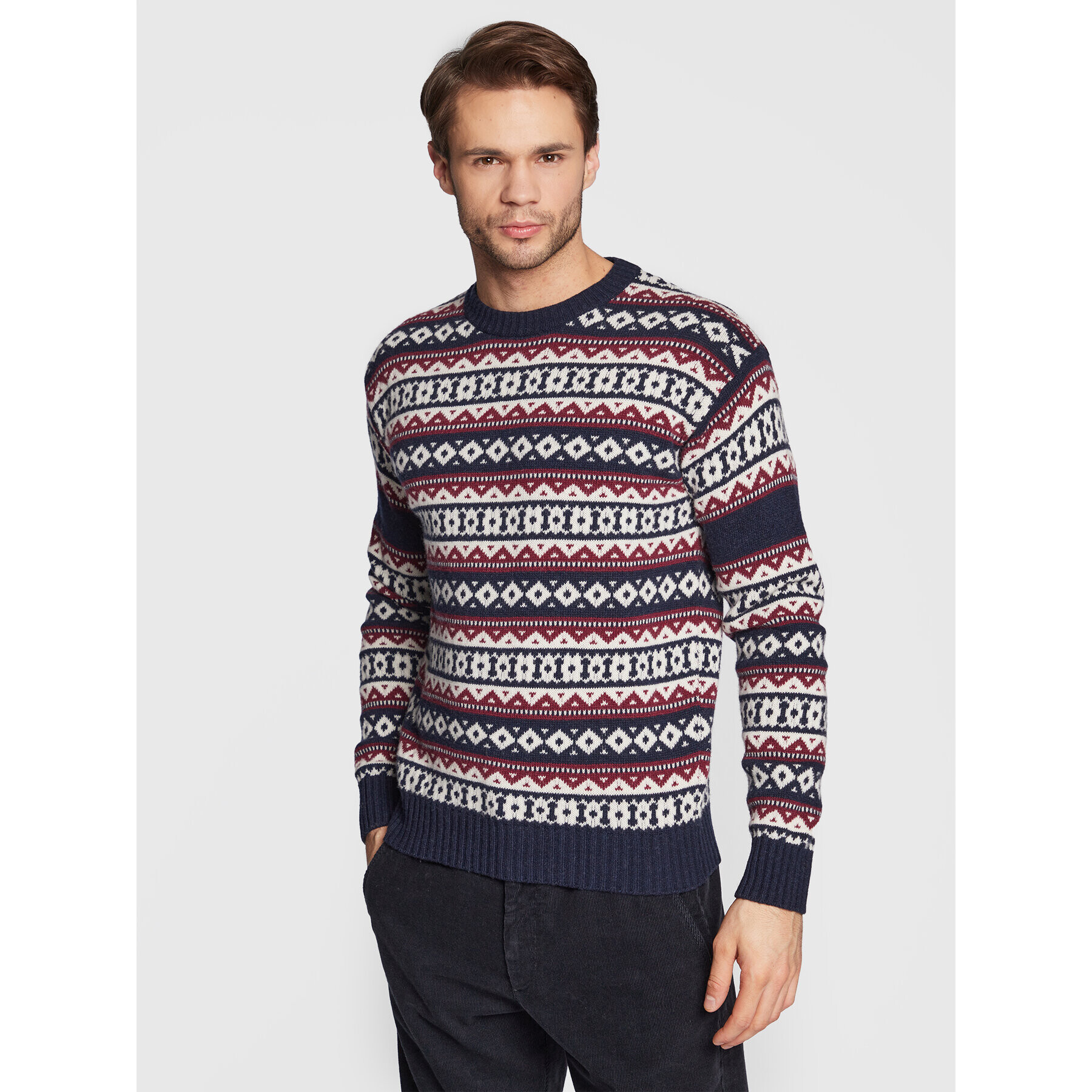 United Colors Of Benetton Sweater 1244K102M Sötétkék Regular Fit - Pepit.hu