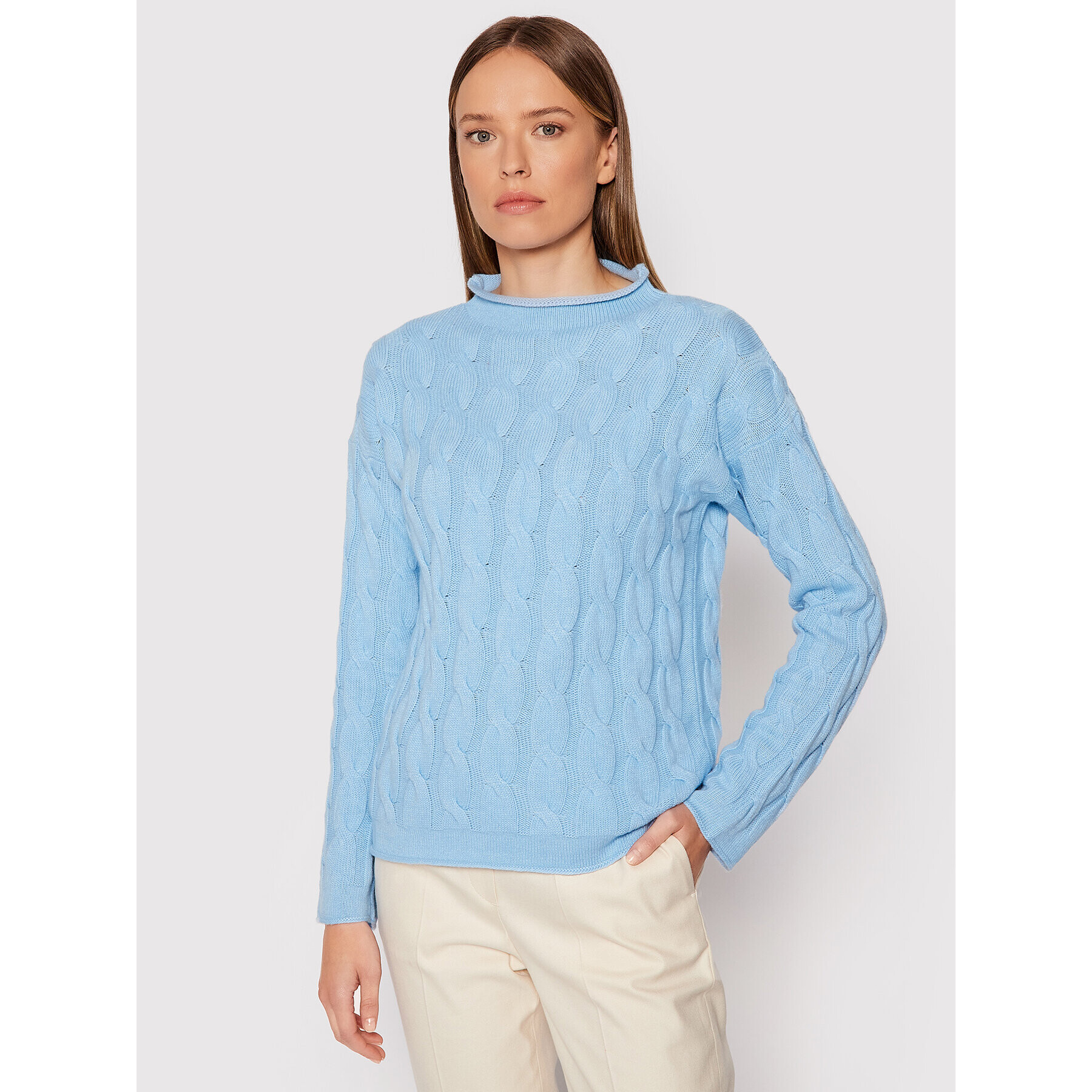 United Colors Of Benetton Sweater 1335D2467 Kék Regular Fit - Pepit.hu