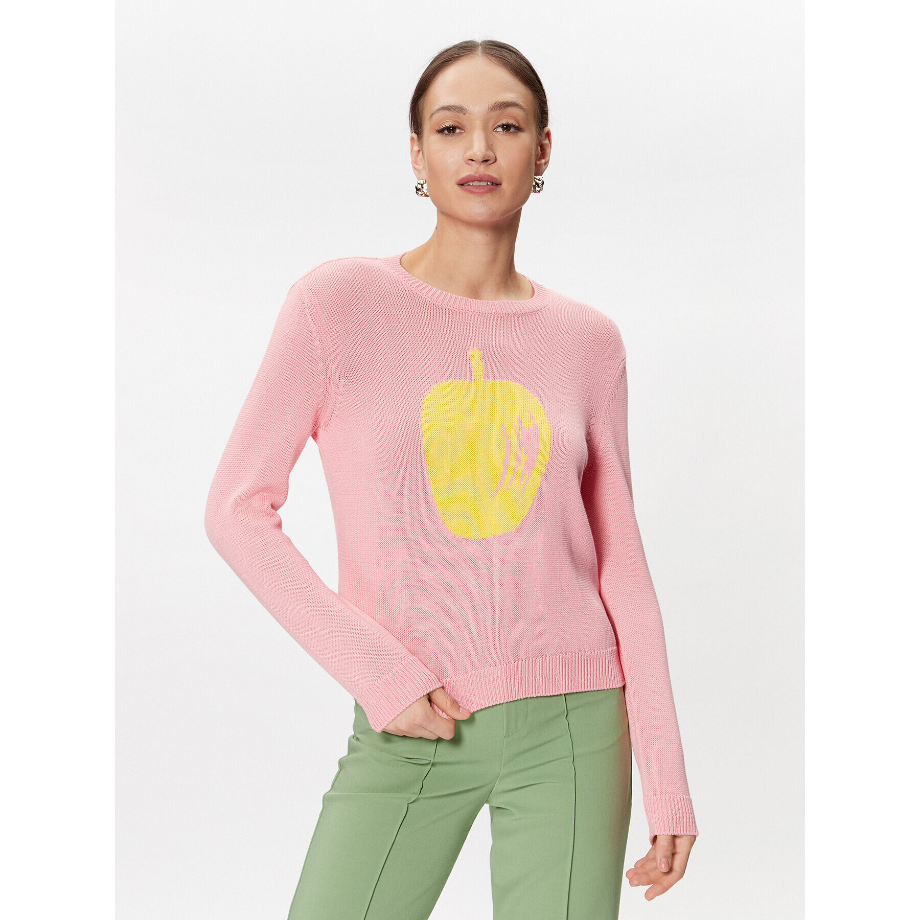 United Colors Of Benetton Sweater 1594E105H Rózsaszín Regular Fit - Pepit.hu