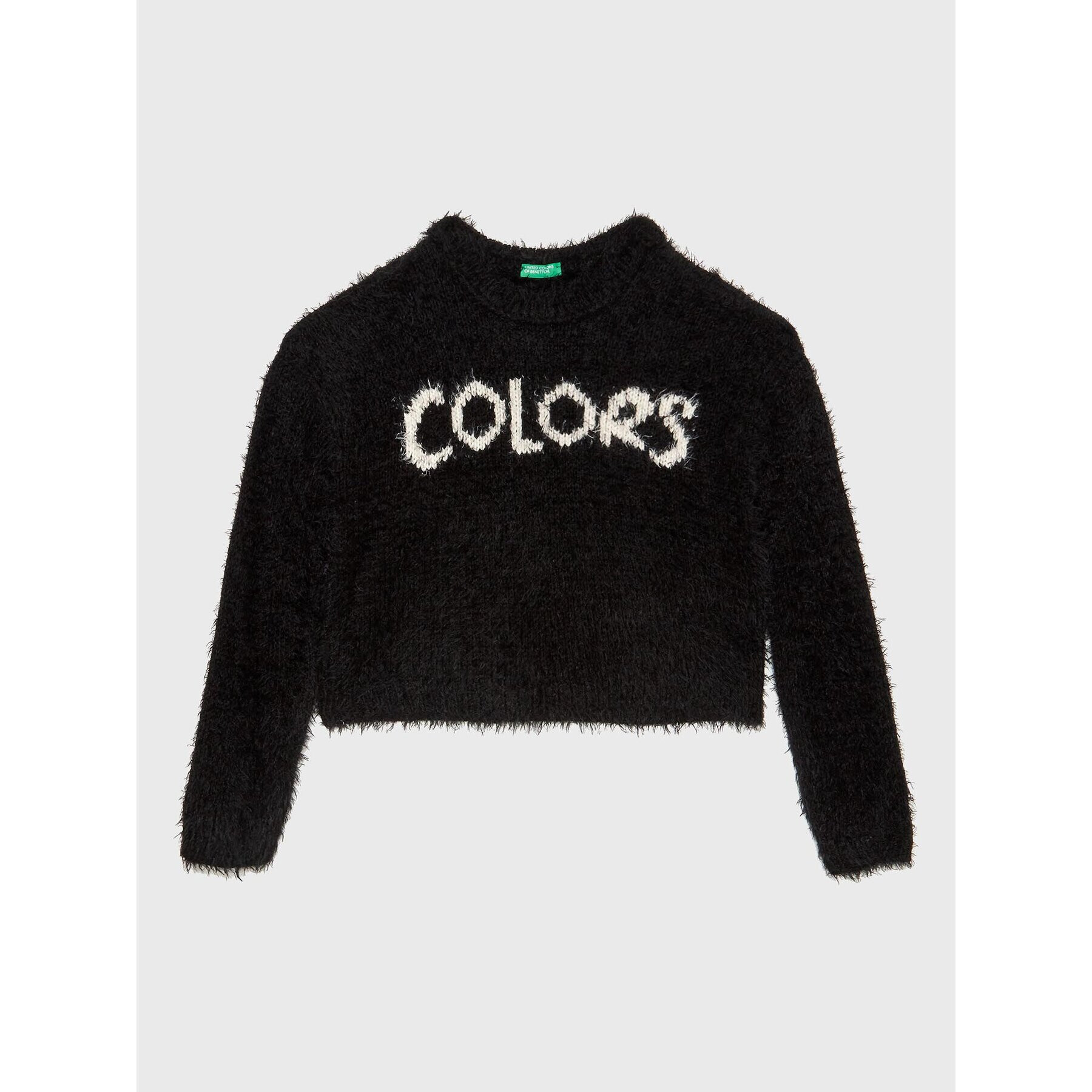 United Colors Of Benetton Sweater 1MAUQ102N Fekete Regular Fit - Pepit.hu