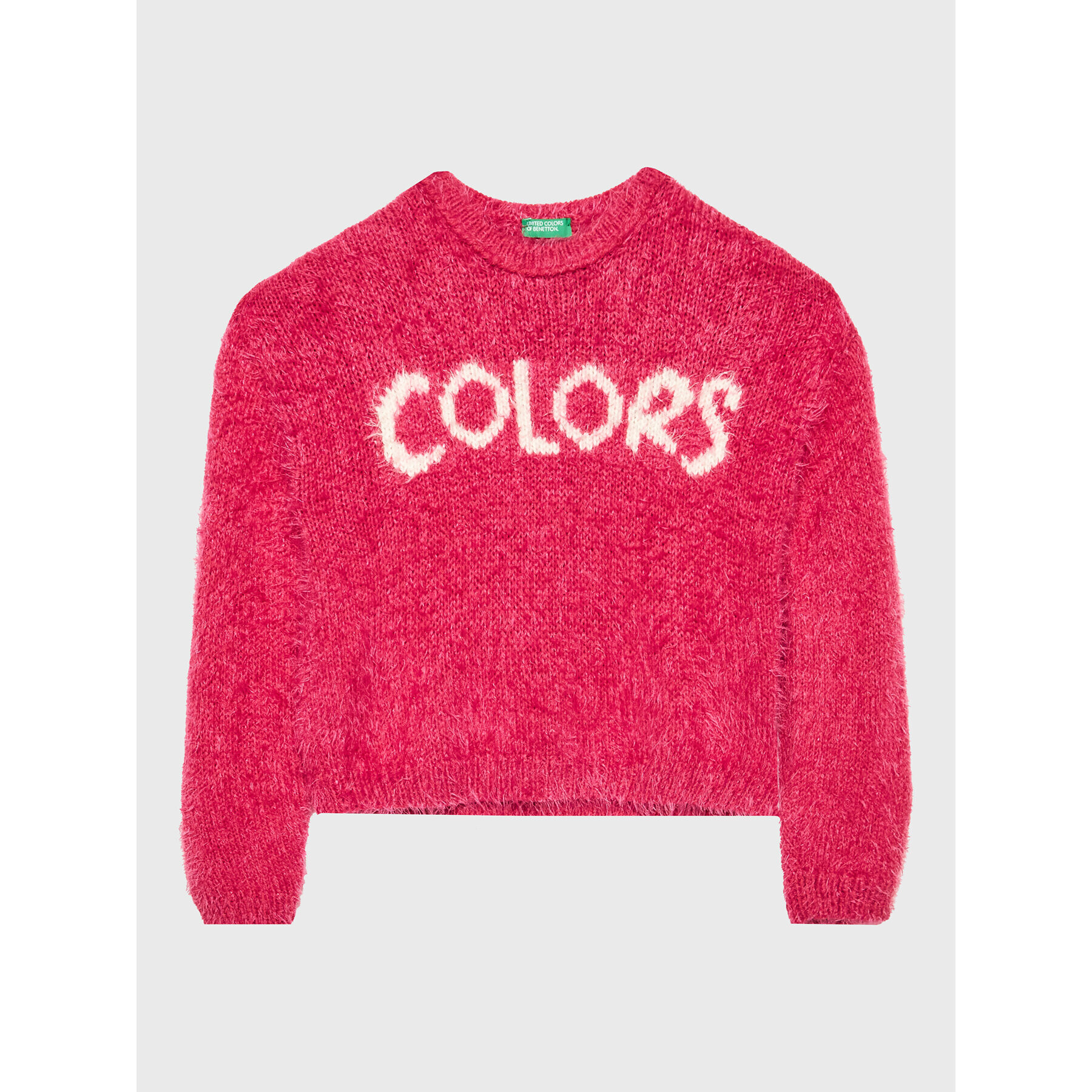 United Colors Of Benetton Sweater 1MAUQ102N Rózsaszín Regular Fit - Pepit.hu