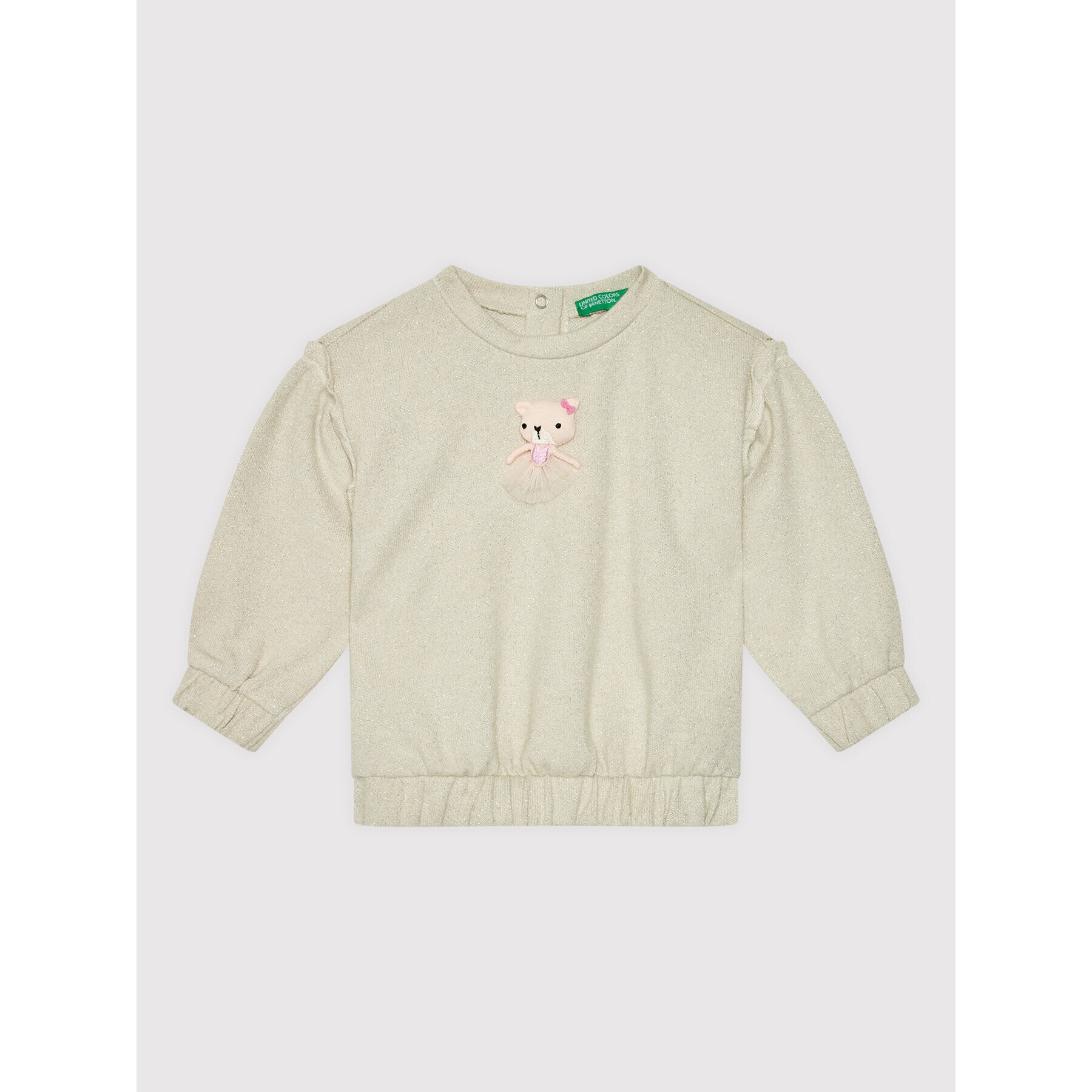 United Colors Of Benetton Sweater 3YWZC15FM Bézs Regular Fit - Pepit.hu