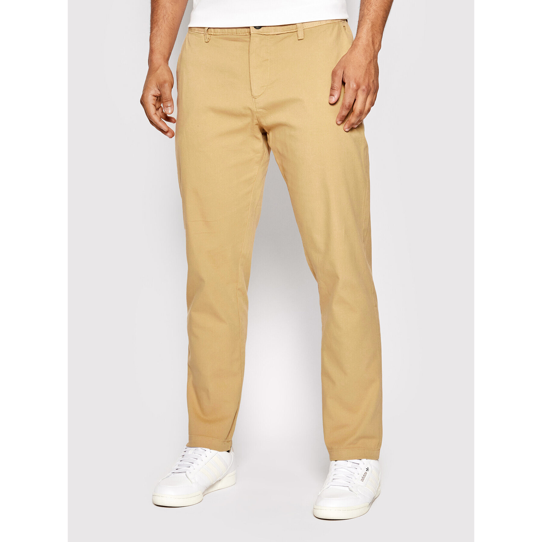 United Colors Of Benetton Szövet nadrág 42HM55J38 Bézs Slim Fit - Pepit.hu