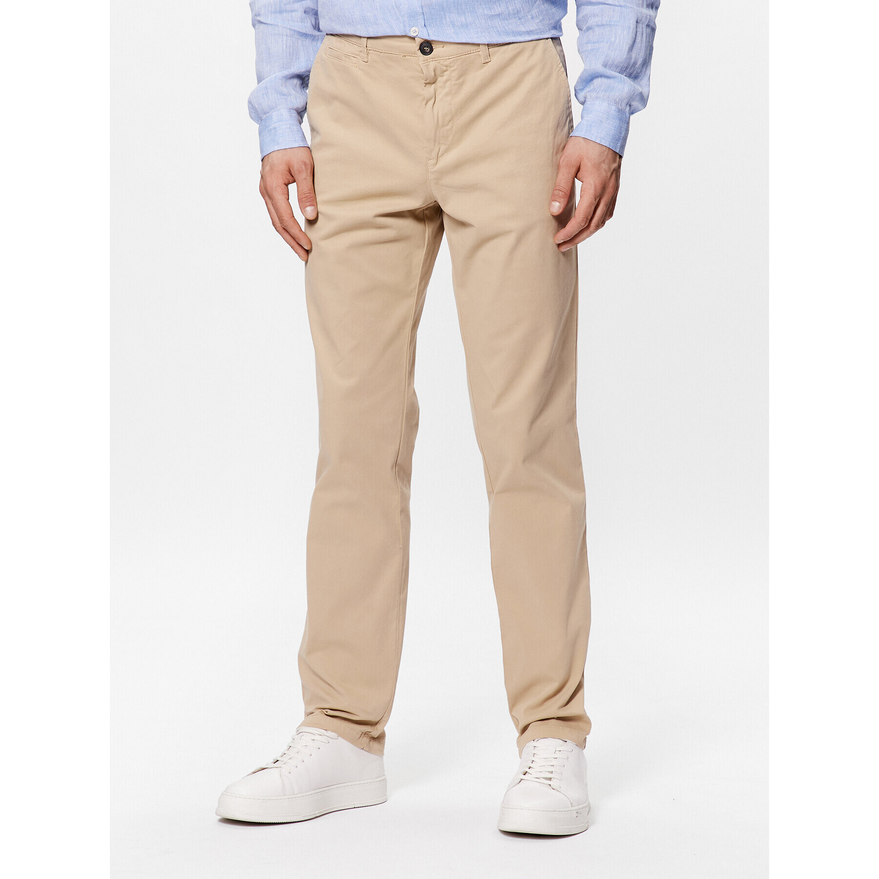 United Colors Of Benetton Szövet nadrág 4DKH55I18 Bézs Slim Fit - Pepit.hu