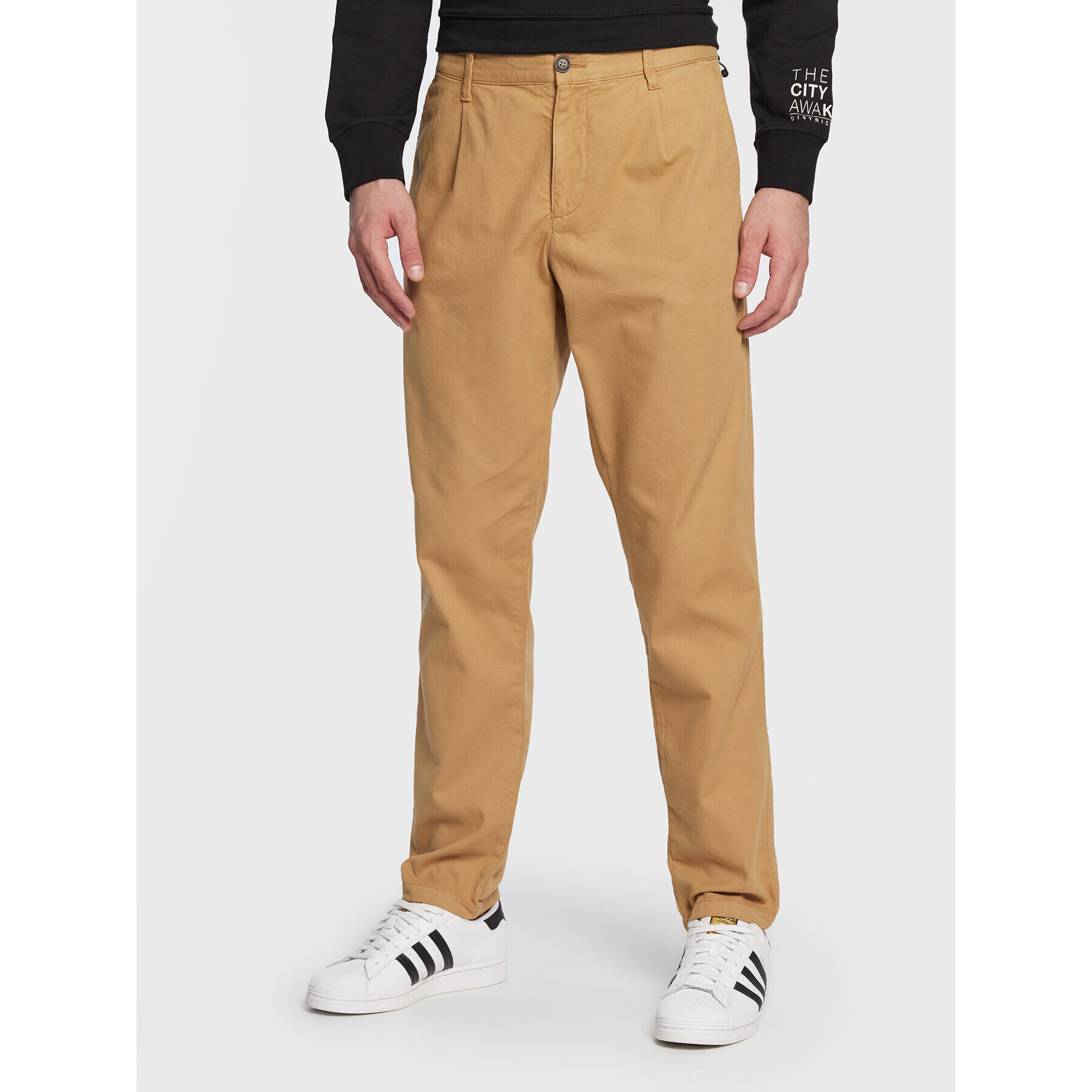 United Colors Of Benetton Szövet nadrág 4FRJUF018 Barna Slim Fit - Pepit.hu