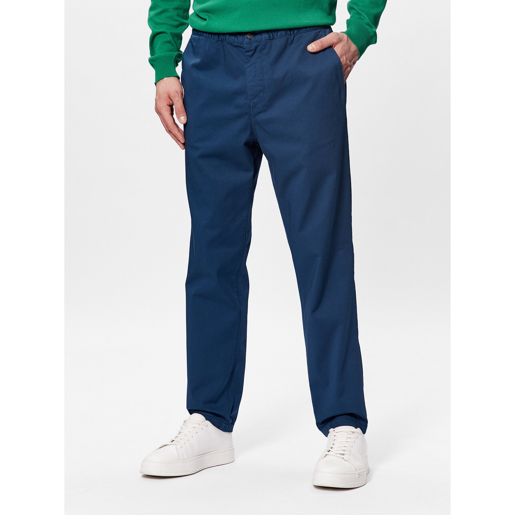 United Colors Of Benetton Szövet nadrág 4UN4UF01N Kék Slim Fit - Pepit.hu