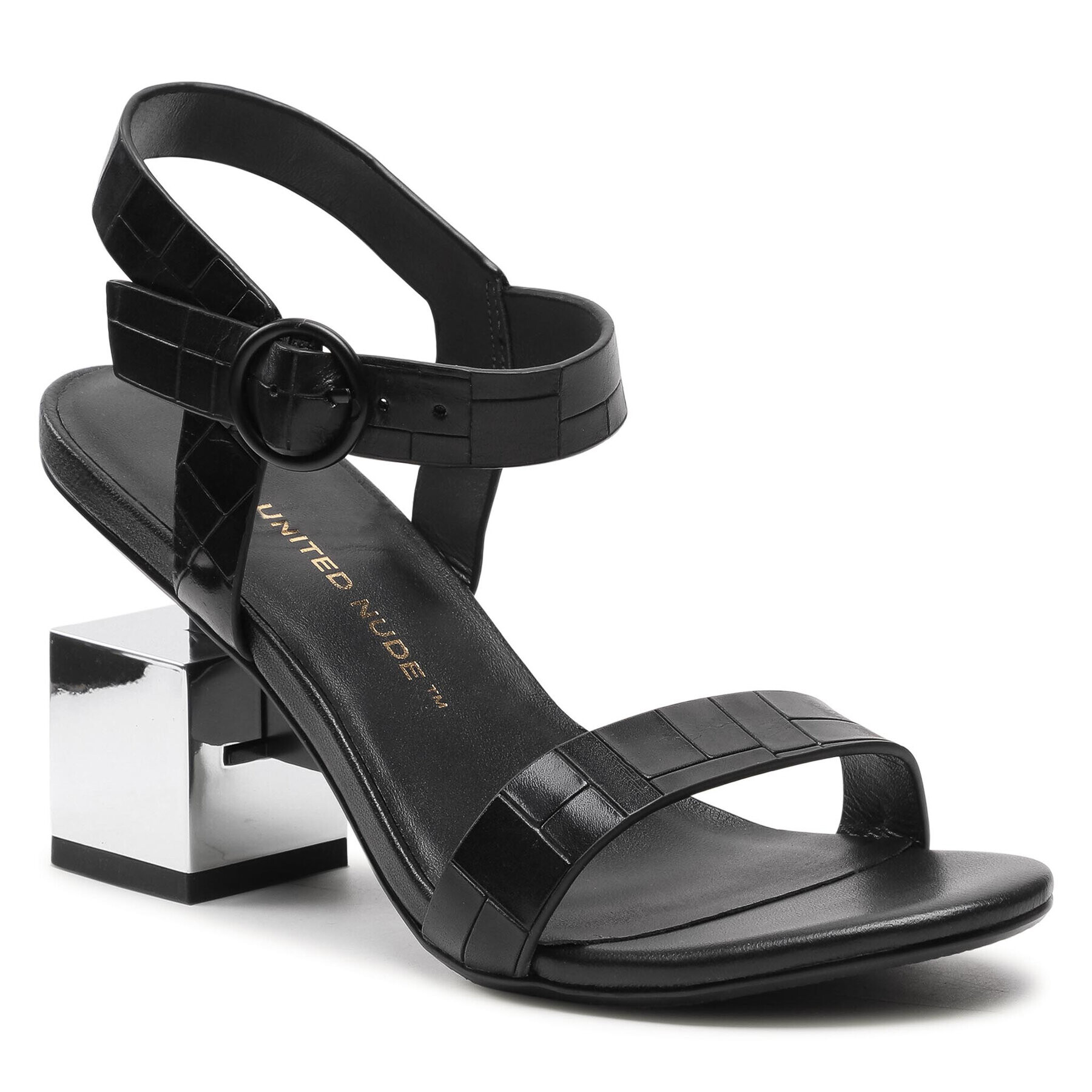 United Nude Szandál Cube Sandal Mid 10406676156 Fekete - Pepit.hu