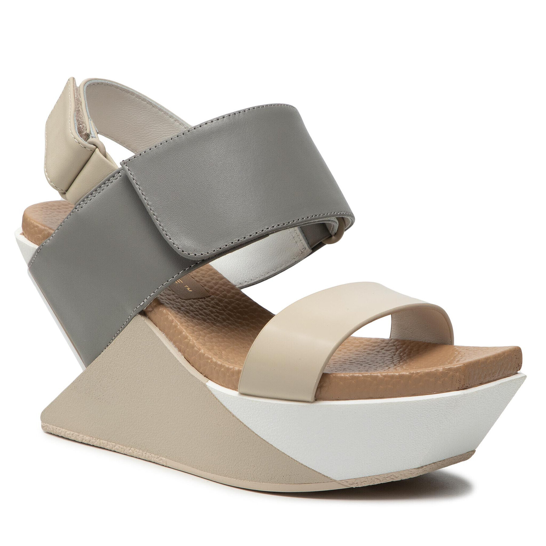 United Nude Szandál Delta Wedge Sandal 1041316616 Bézs - Pepit.hu