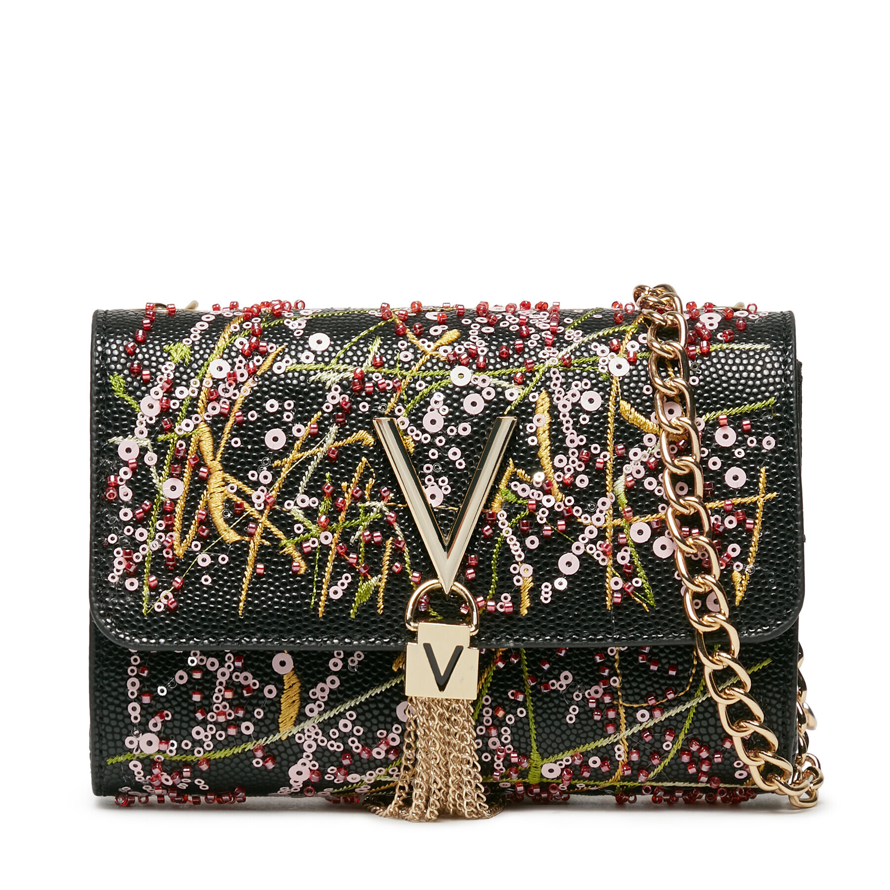 Valentino Táska Divina Embroidery VBS7JE03 Fekete - Pepit.hu